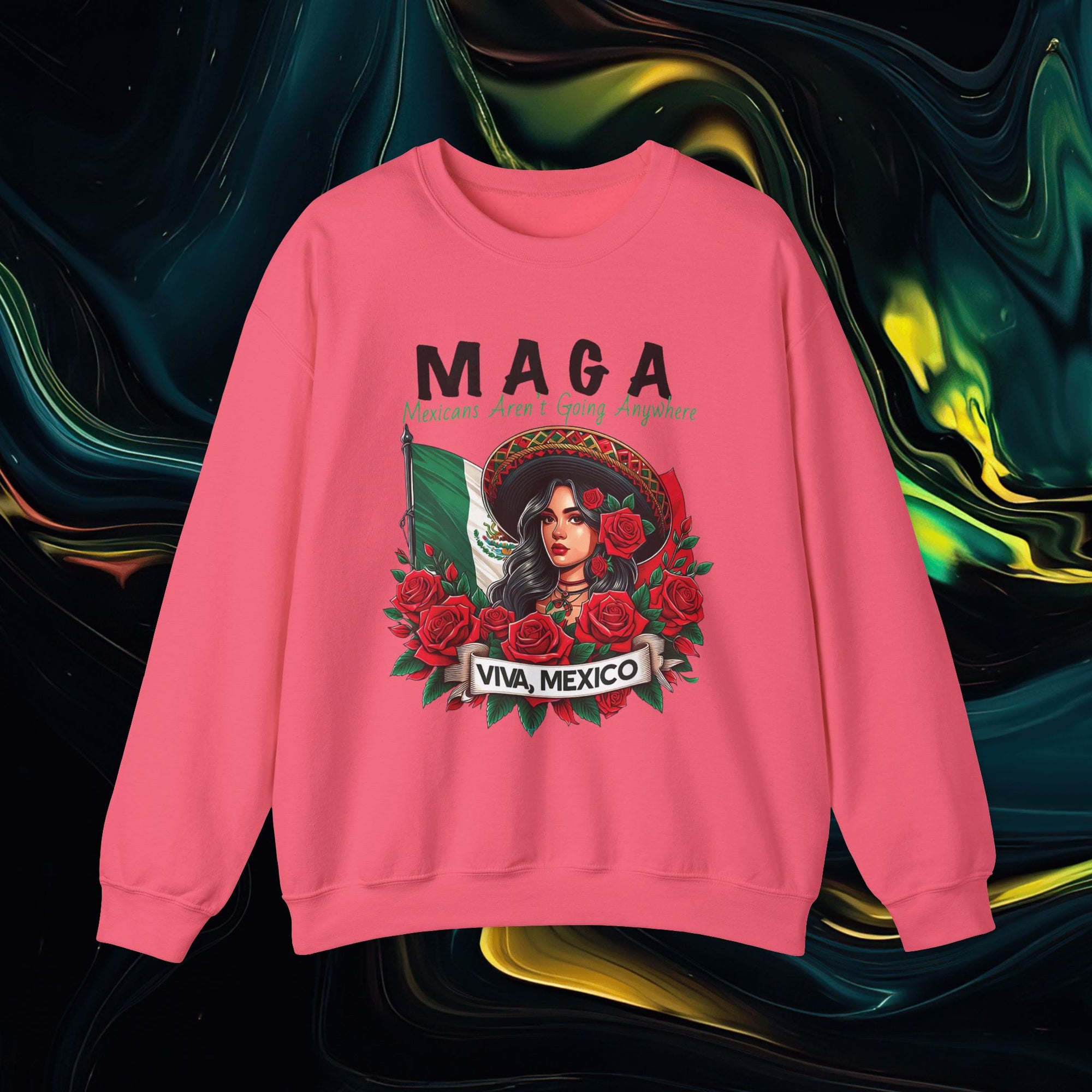 M.A.G.A. Viva Mexico | Gildan 18000 | Unisex Heavy Blend™ Crewneck Sweatshirt