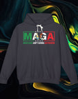 M.A.G.A. Political Sign | Comfort Colors 1467 | Unisex Lightweight Hooded Sweatshirt