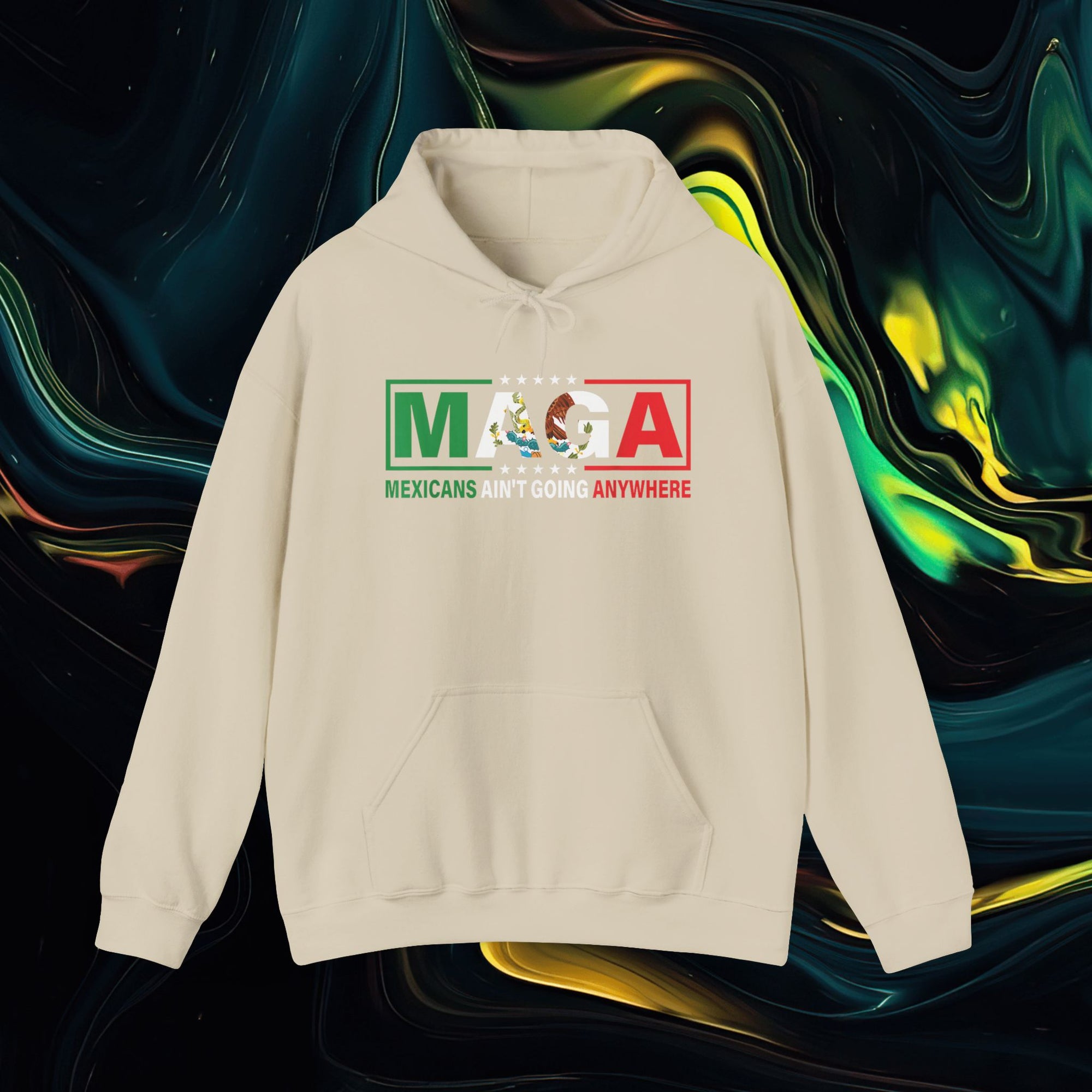 M.A.G.A. Political Sign | Gildan 18500 | Unisex Heavy Blend™ Hooded Sweatshirt