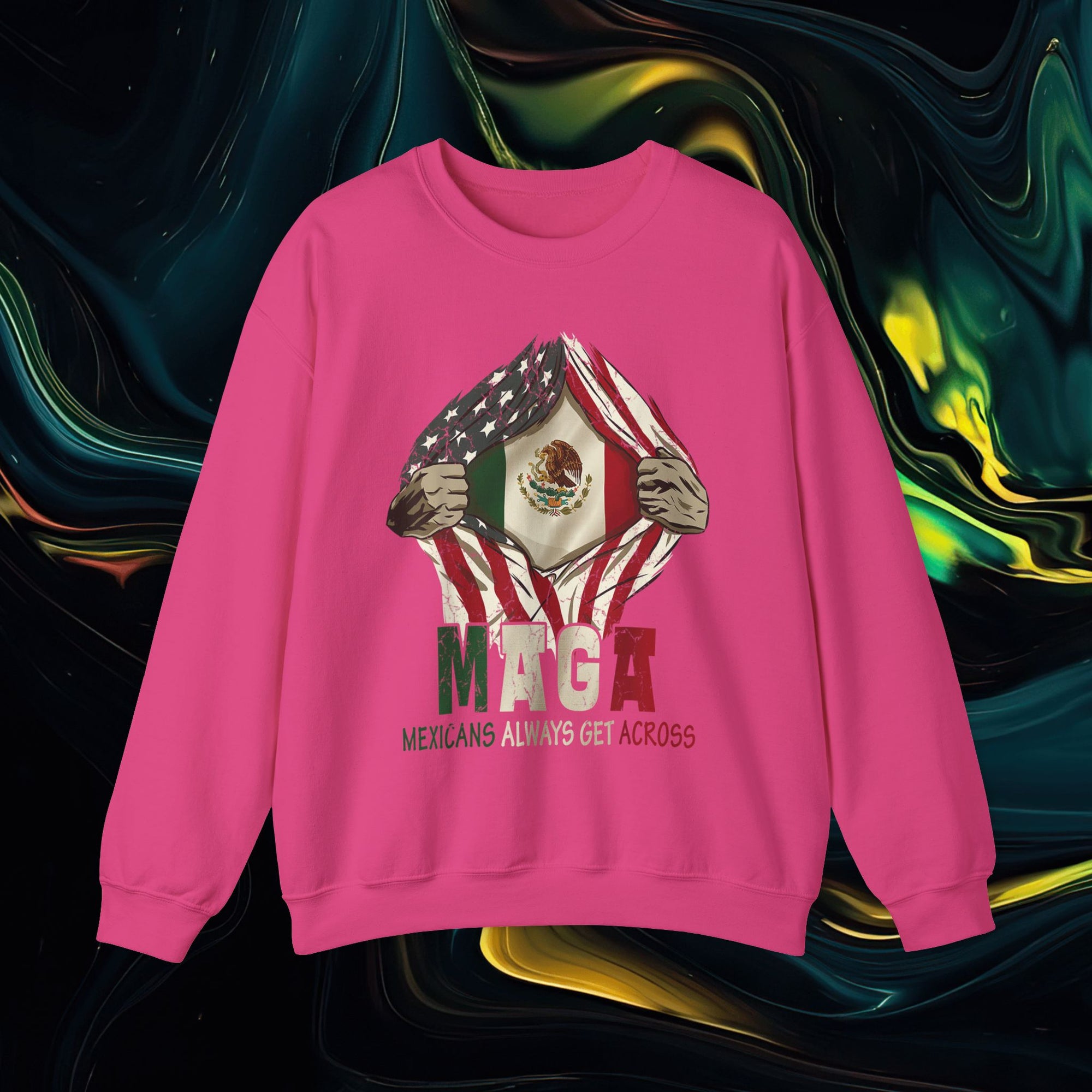 M.A.G.A. Always Get Across | Gildan 18000 | Unisex Heavy Blend™ Crewneck Sweatshirt