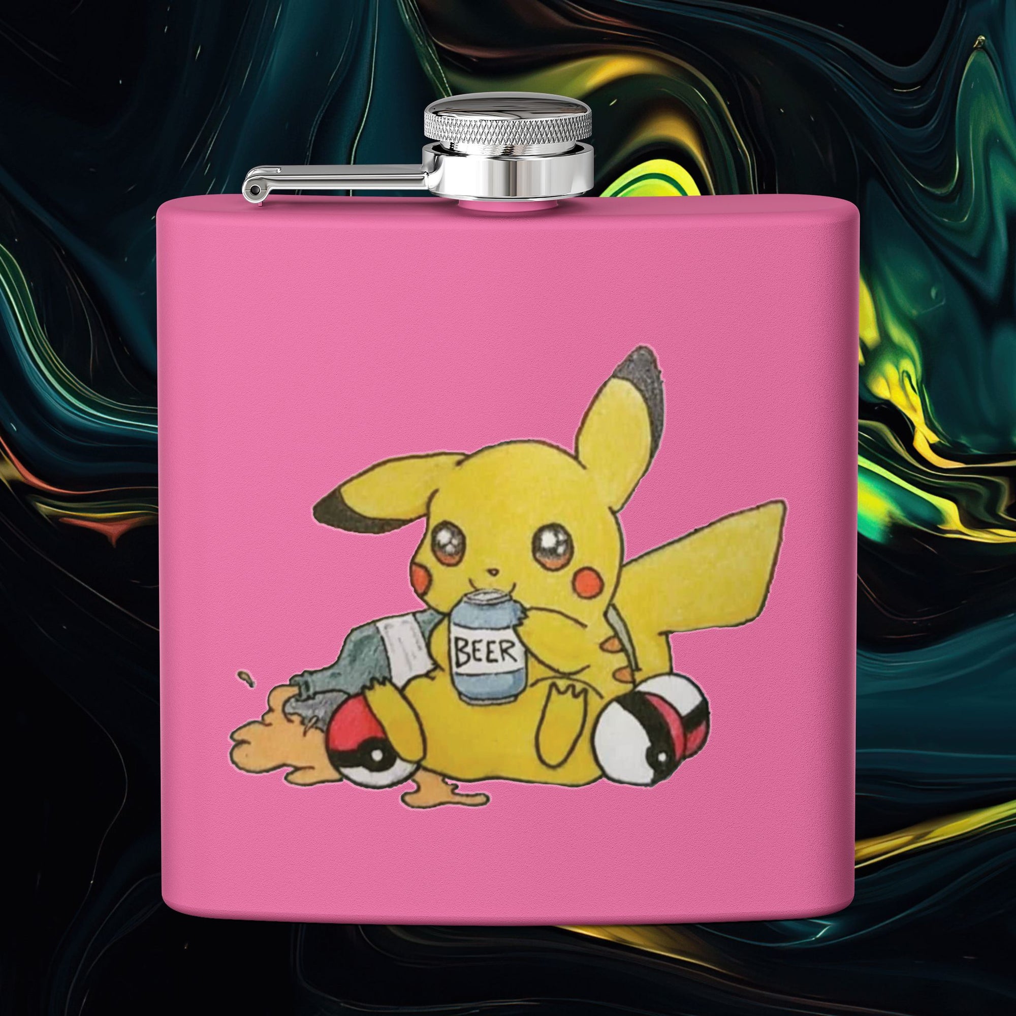 Pika | Stainless Steel Flask - 6oz Hip Flask for Parties &amp; Celebrations