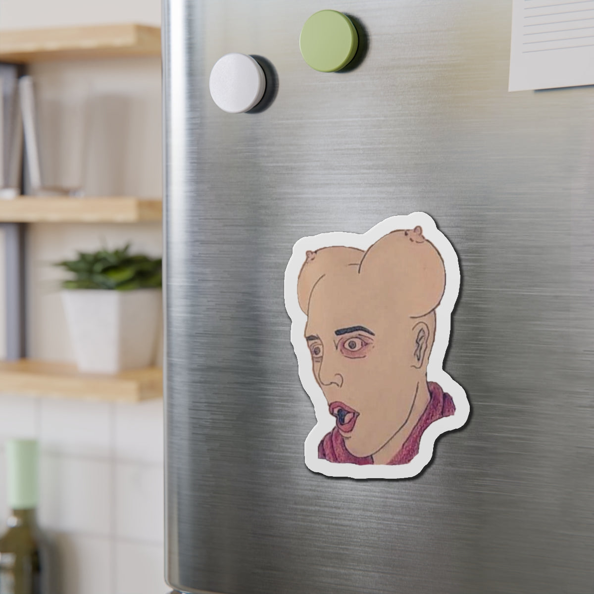 Tit Head | Die-Cut Magnet | Perfect for Wrestling Fans &amp; Collectors