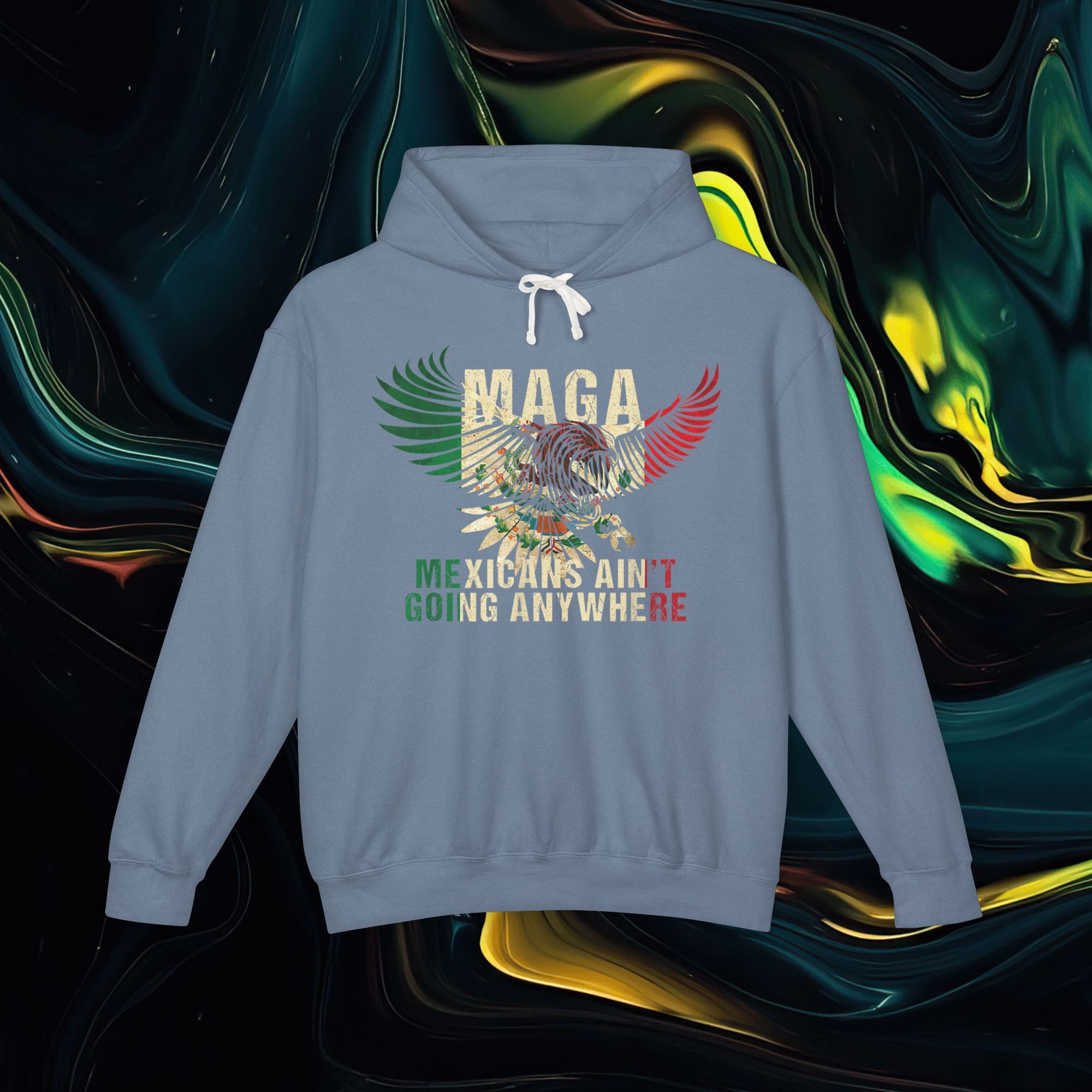 M.A.G.A. Flying Eagle | Comfort Colors 1467 | Unisex Lightweight Hooded Sweatshirt