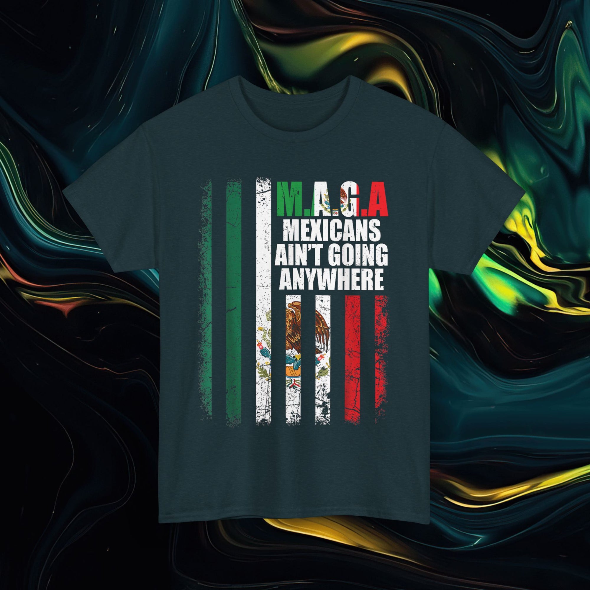 M.A.G.A. Mexican/American Flag | Gildan 5000 | Unisex Heavy Cotton Tee