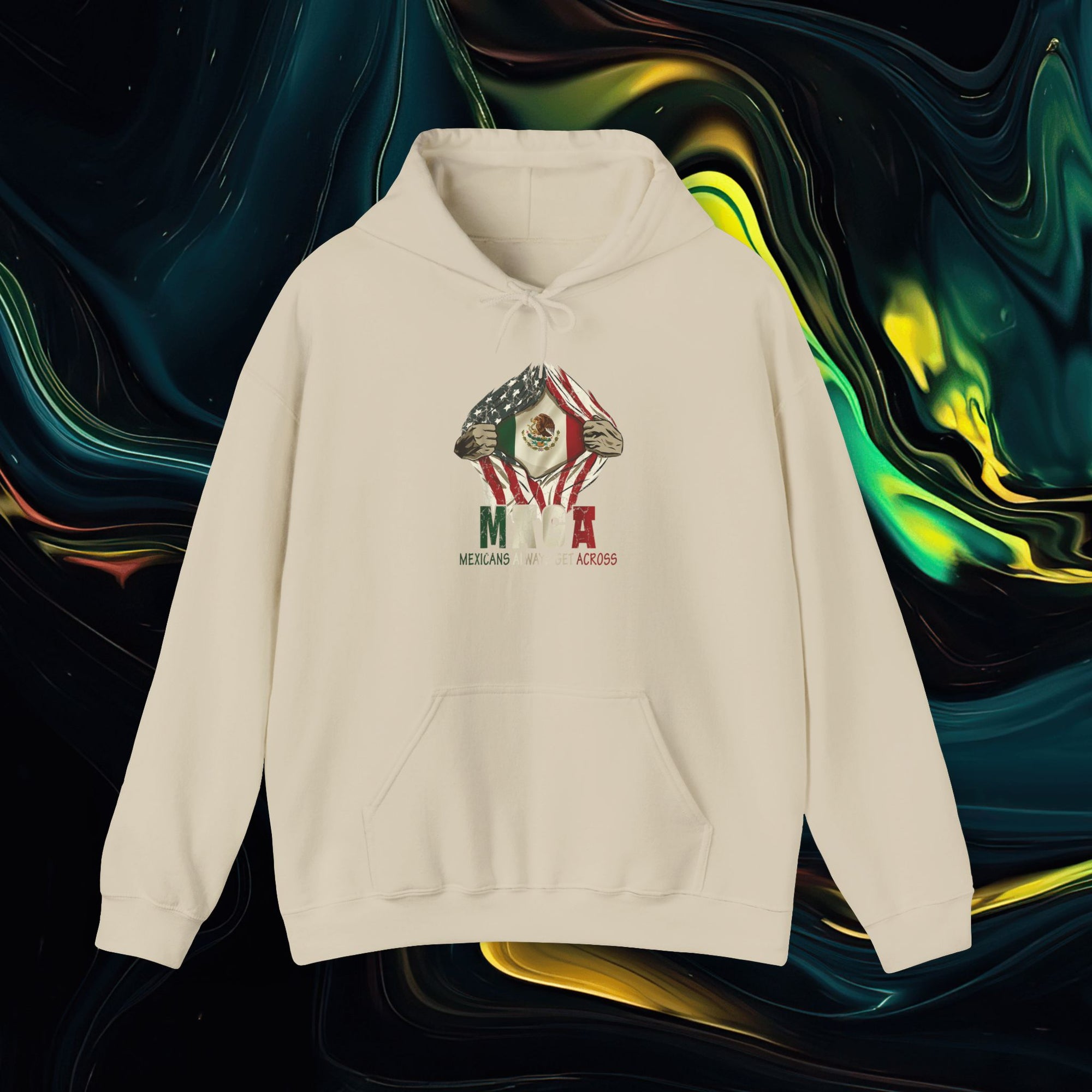M.A.G.A. Always Get Across | Gildan 18500 | Unisex Heavy Blend™ Hooded Sweatshirt