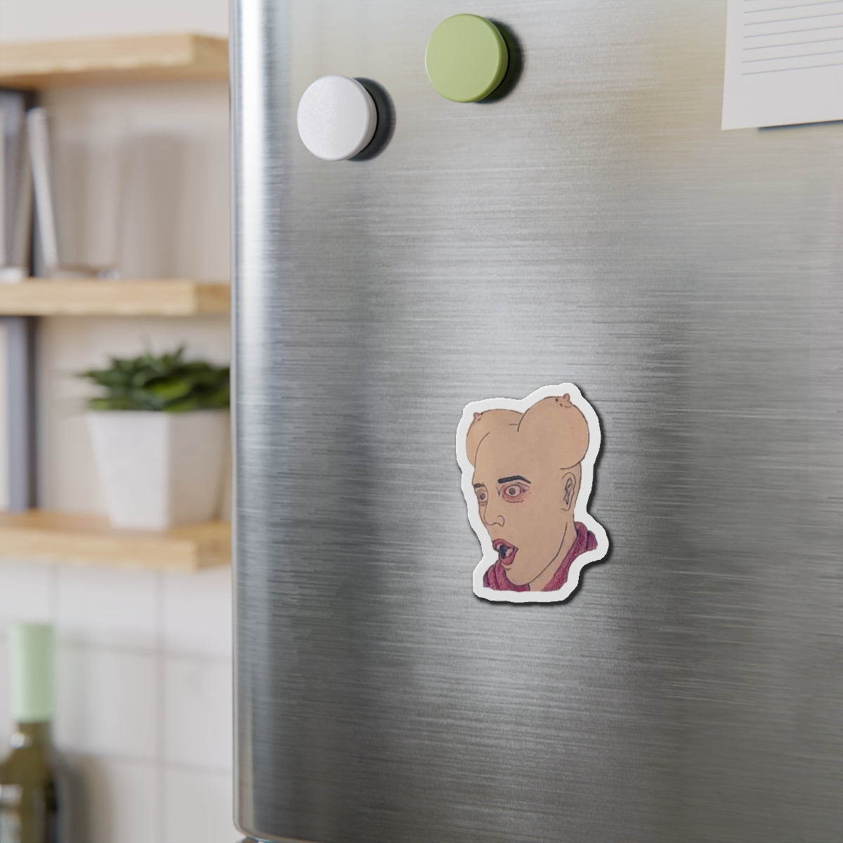 Tit Head | Die-Cut Magnet | Perfect for Wrestling Fans &amp; Collectors