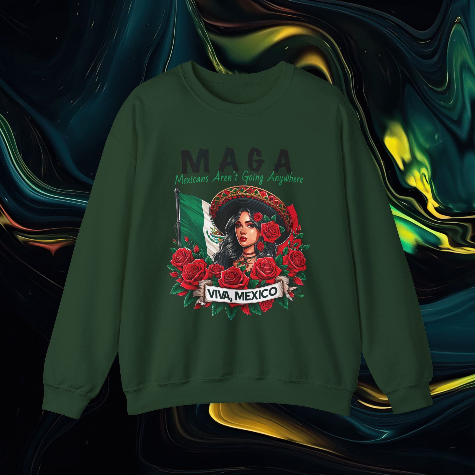 M.A.G.A. Viva Mexico | Gildan 18000 | Unisex Heavy Blend™ Crewneck Sweatshirt