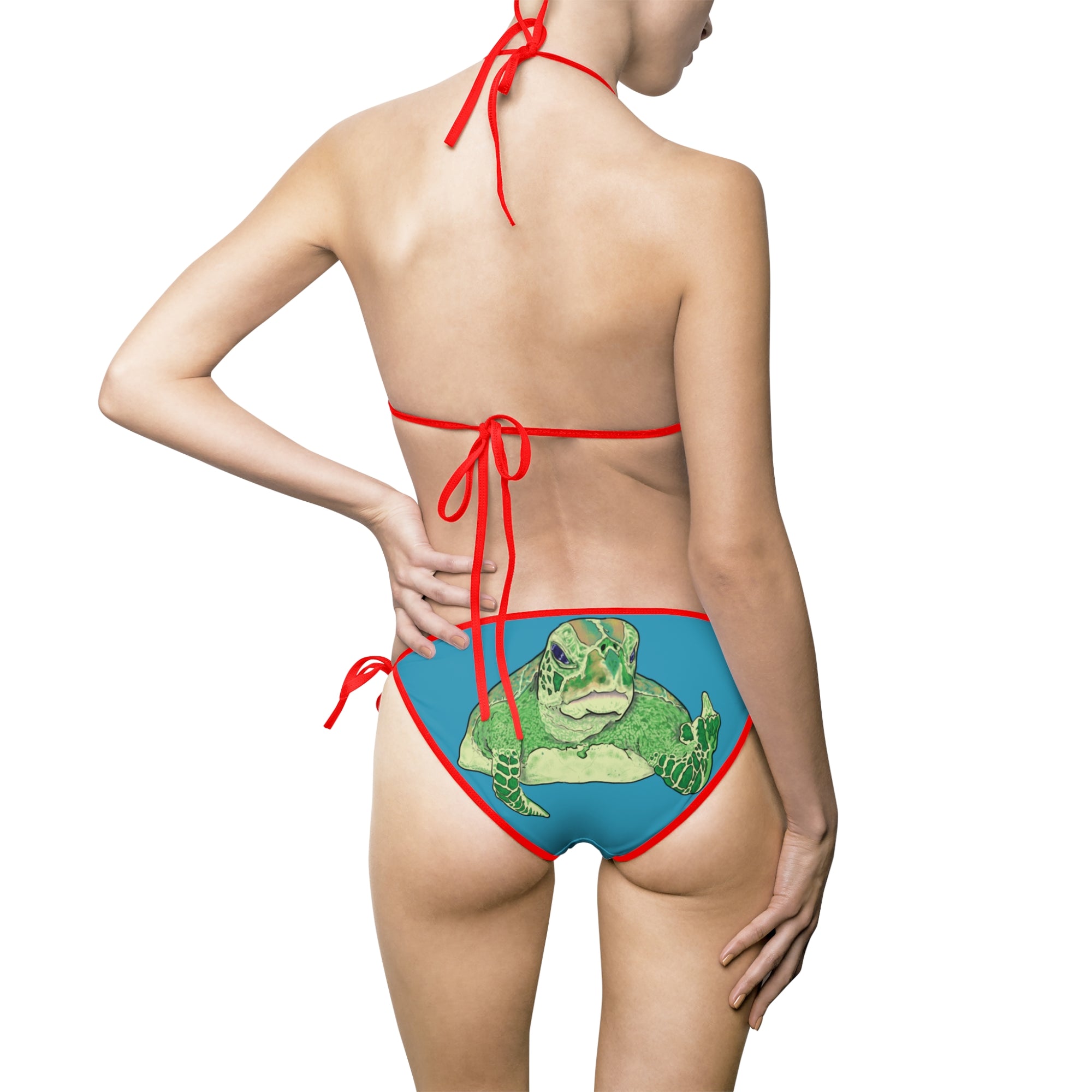 Turtle With Attitude | Women&#39;s Bikini Swimsuit (AOP)