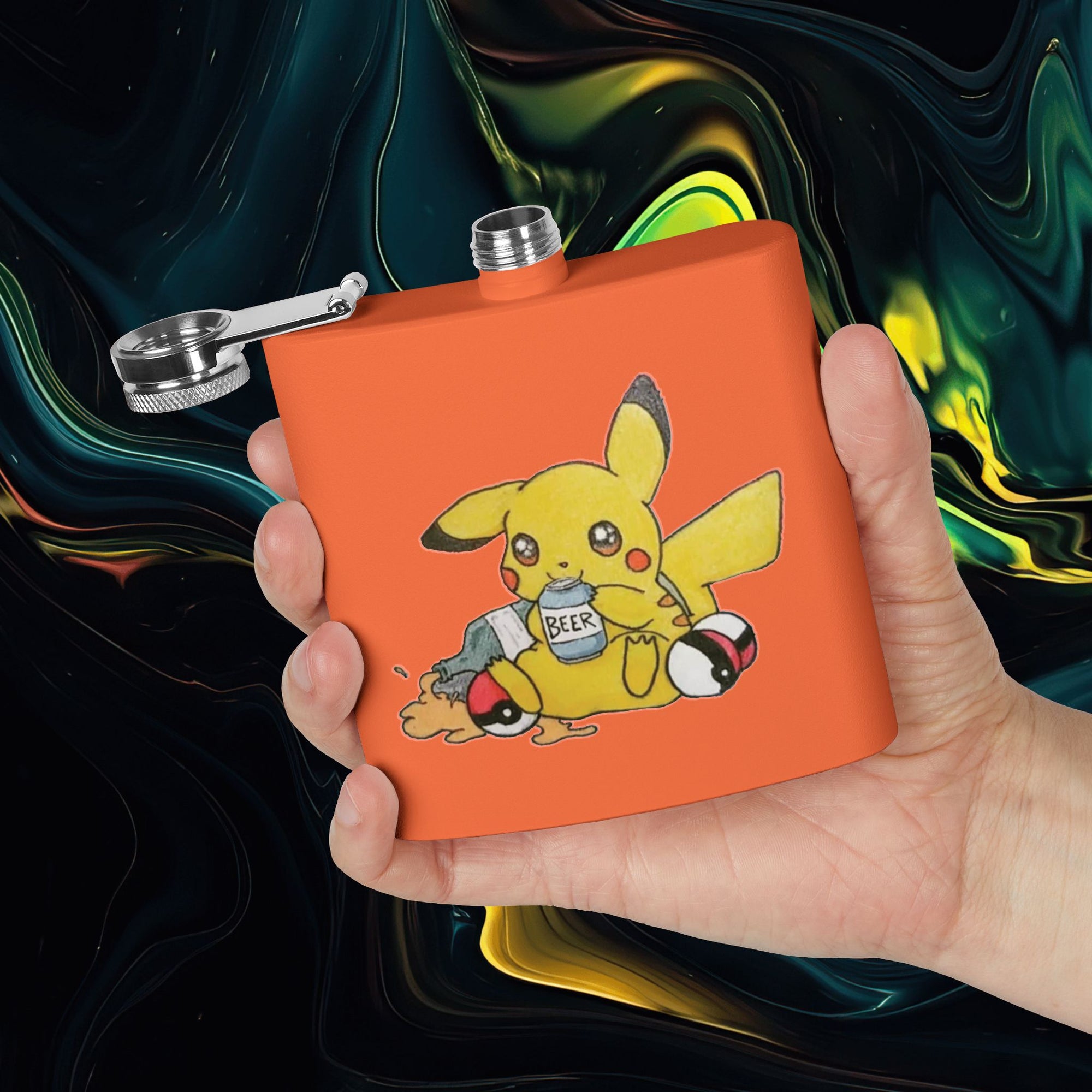 Pika | Stainless Steel Flask - 6oz Hip Flask for Parties &amp; Celebrations