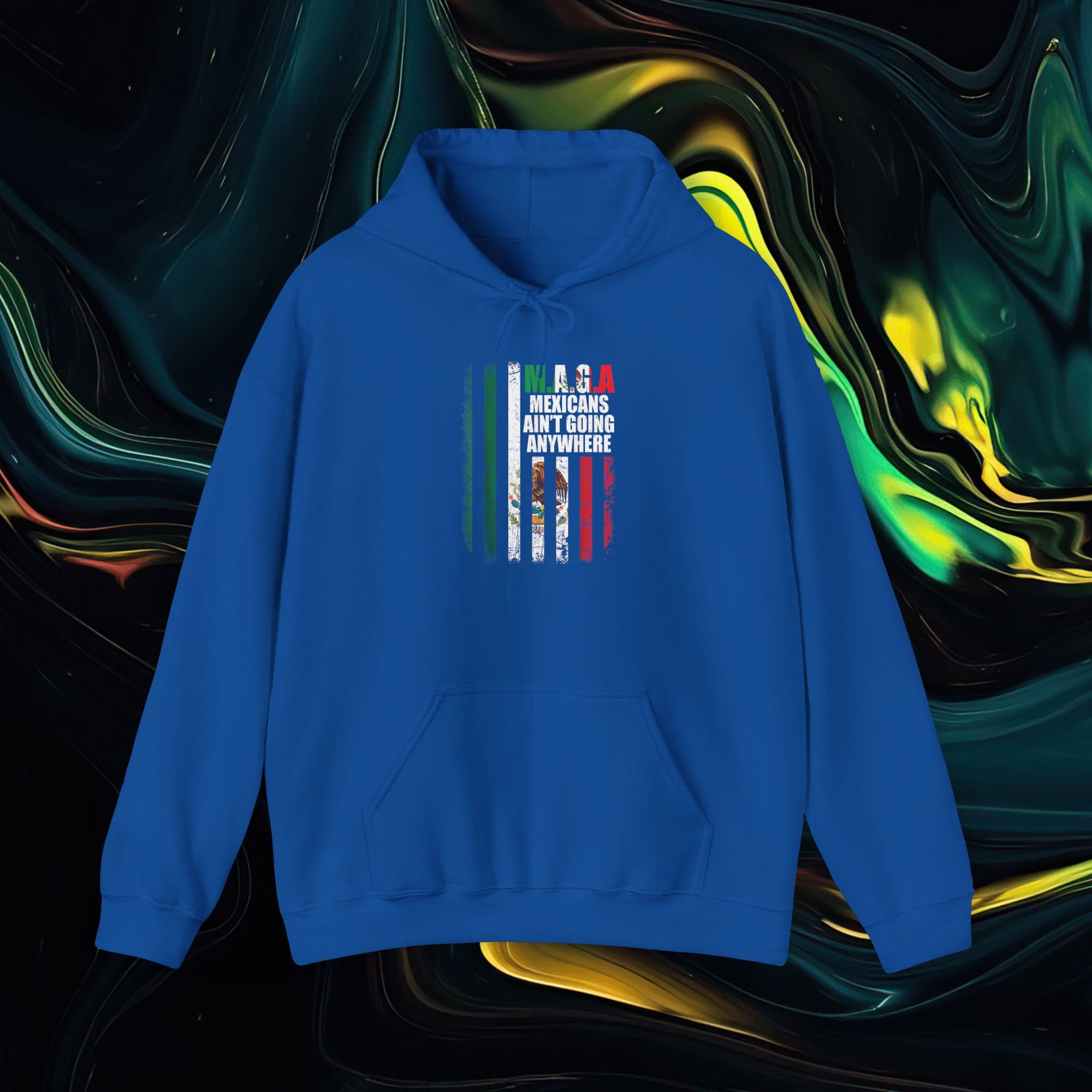 M.A.G.A. Mexican/American Flag | Gildan 18500 | Unisex Heavy Blend™ Hooded Sweatshirt