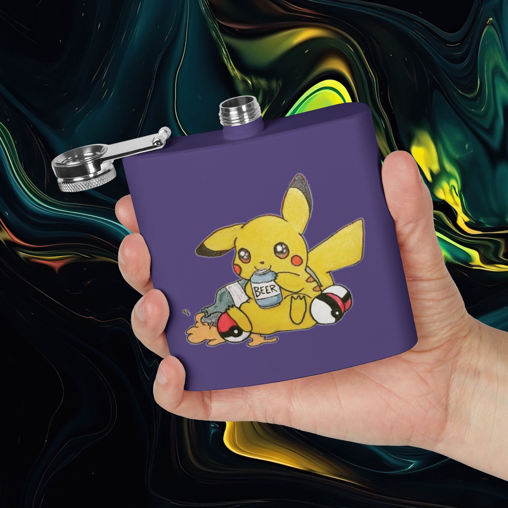 Pika | Stainless Steel Flask - 6oz Hip Flask for Parties &amp; Celebrations