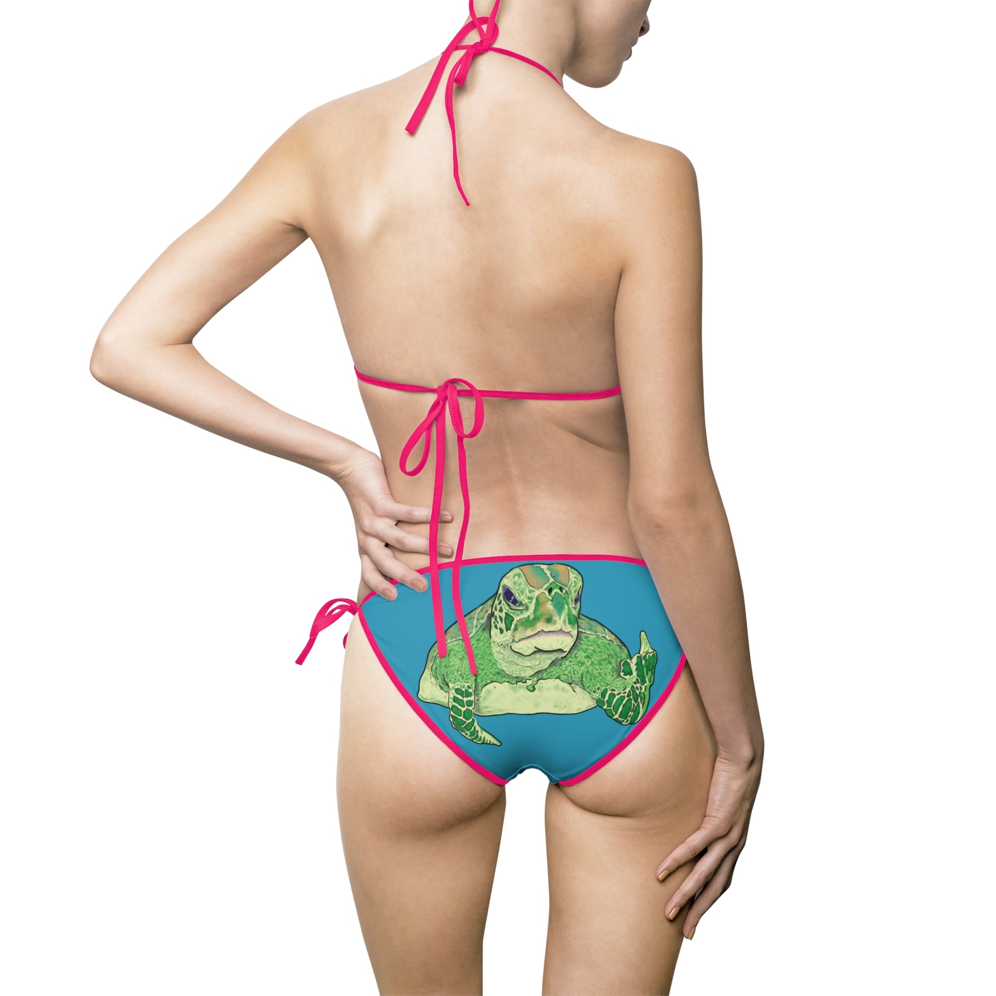 Turtle With Attitude | Women&#39;s Bikini Swimsuit (AOP)