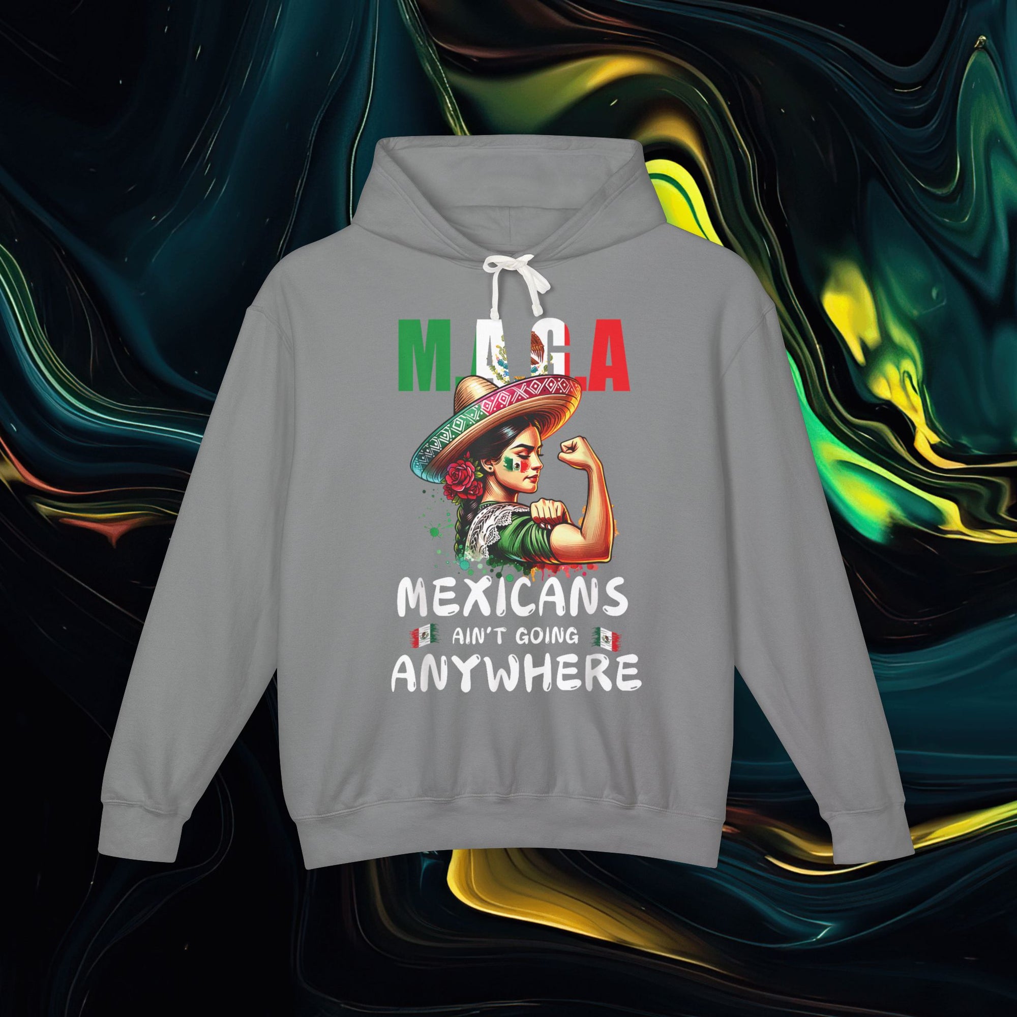 M.A.G.A. Fuerza | Comfort Colors 1467 | Unisex Lightweight Hooded Sweatshirt