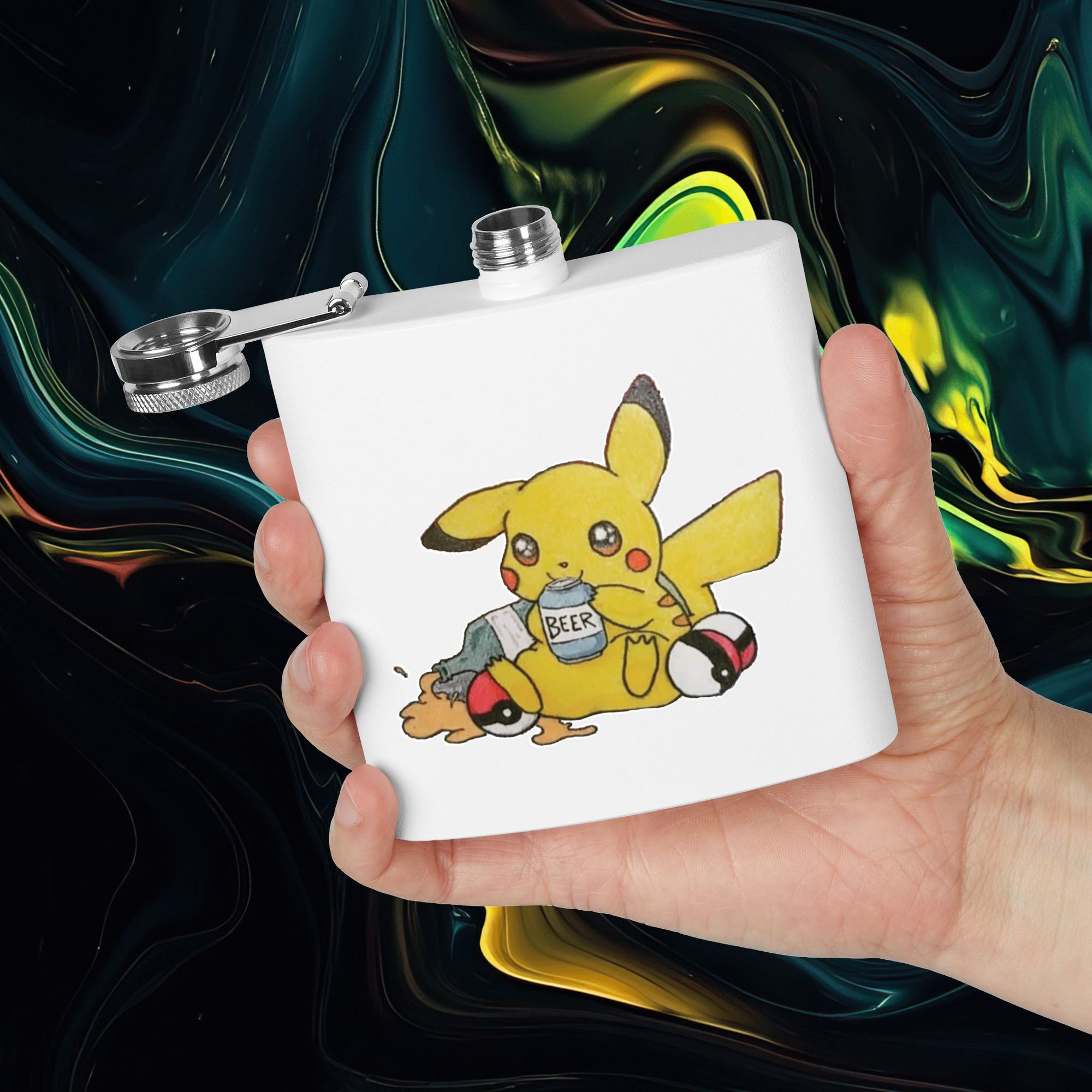 Pika | Stainless Steel Flask - 6oz Hip Flask for Parties &amp; Celebrations