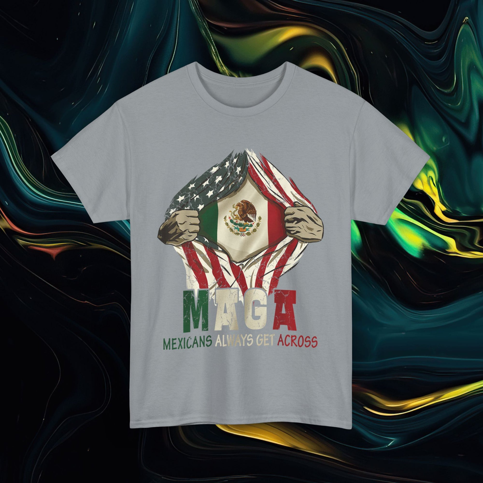 M.A.G.A.  Always Get Across | Gildan 5000 | Unisex Heavy Cotton Tee