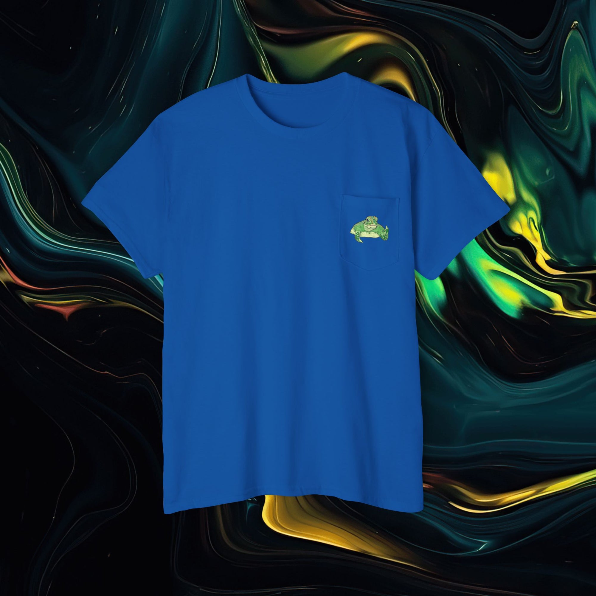 Turtle With Attitude | Pocket Tee - Unisex Heavy Cotton Shirt for Casual Vibes