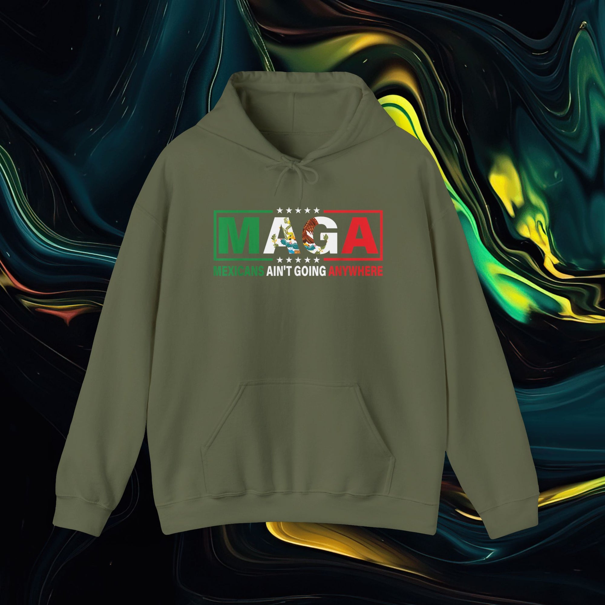 M.A.G.A. Political Sign | Gildan 18500 | Unisex Heavy Blend™ Hooded Sweatshirt