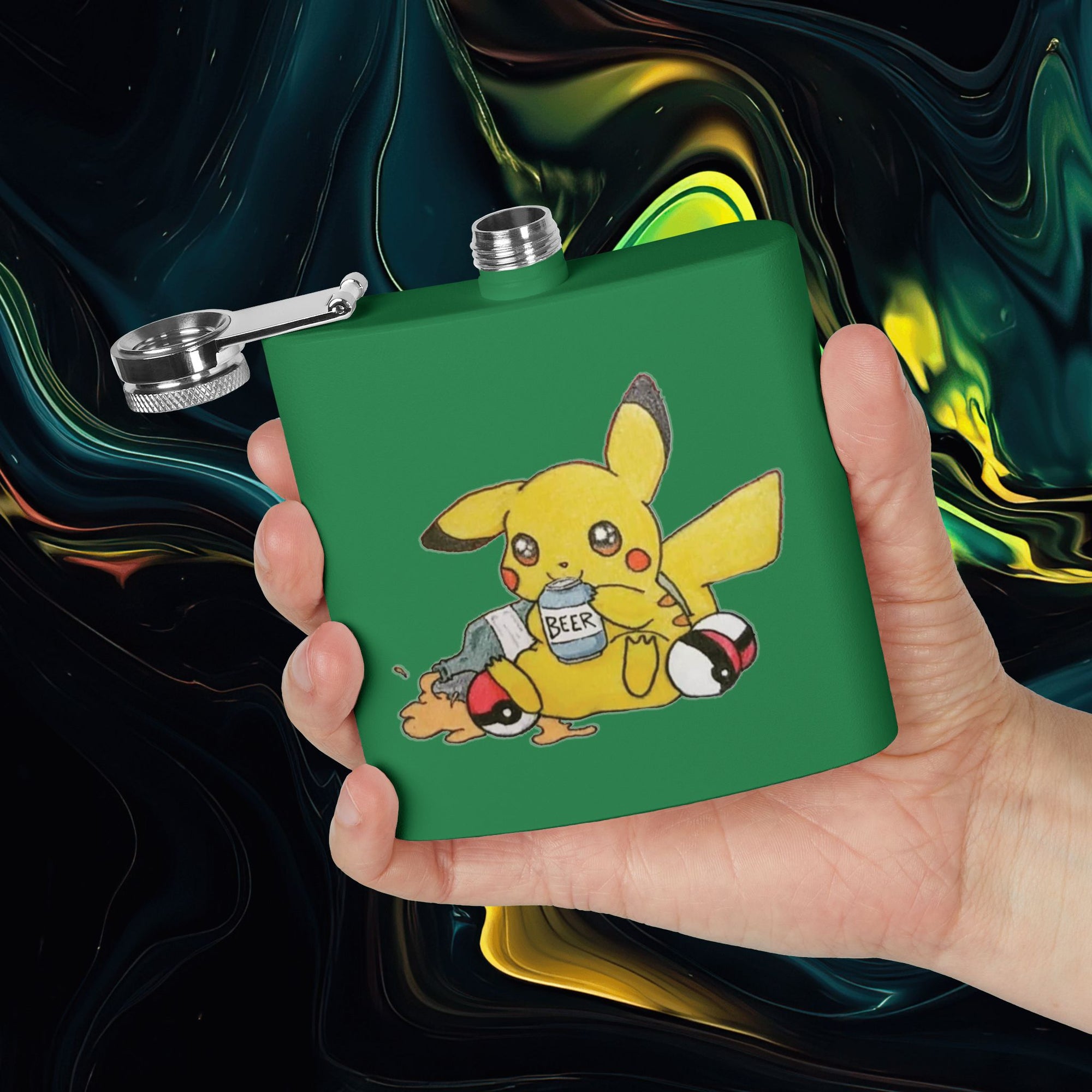 Pika | Stainless Steel Flask - 6oz Hip Flask for Parties &amp; Celebrations
