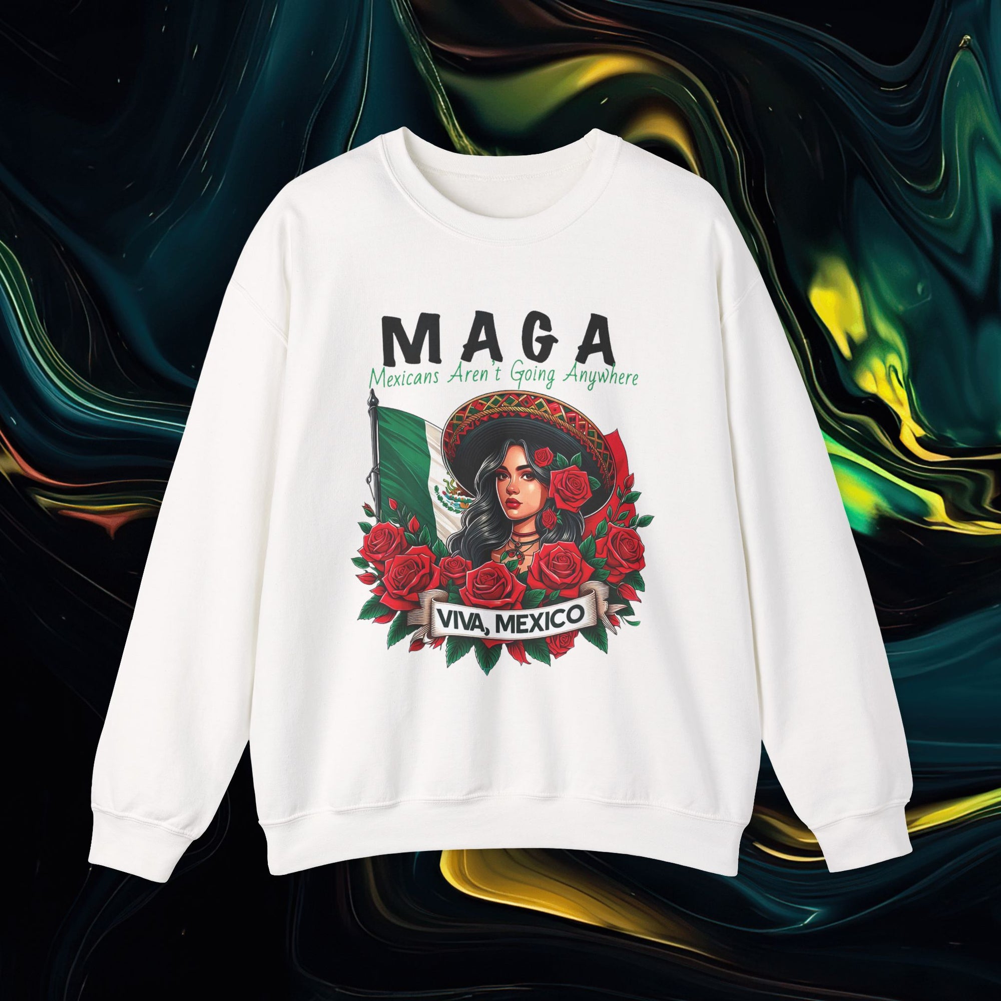 M.A.G.A. Viva Mexico | Gildan 18000 | Unisex Heavy Blend™ Crewneck Sweatshirt