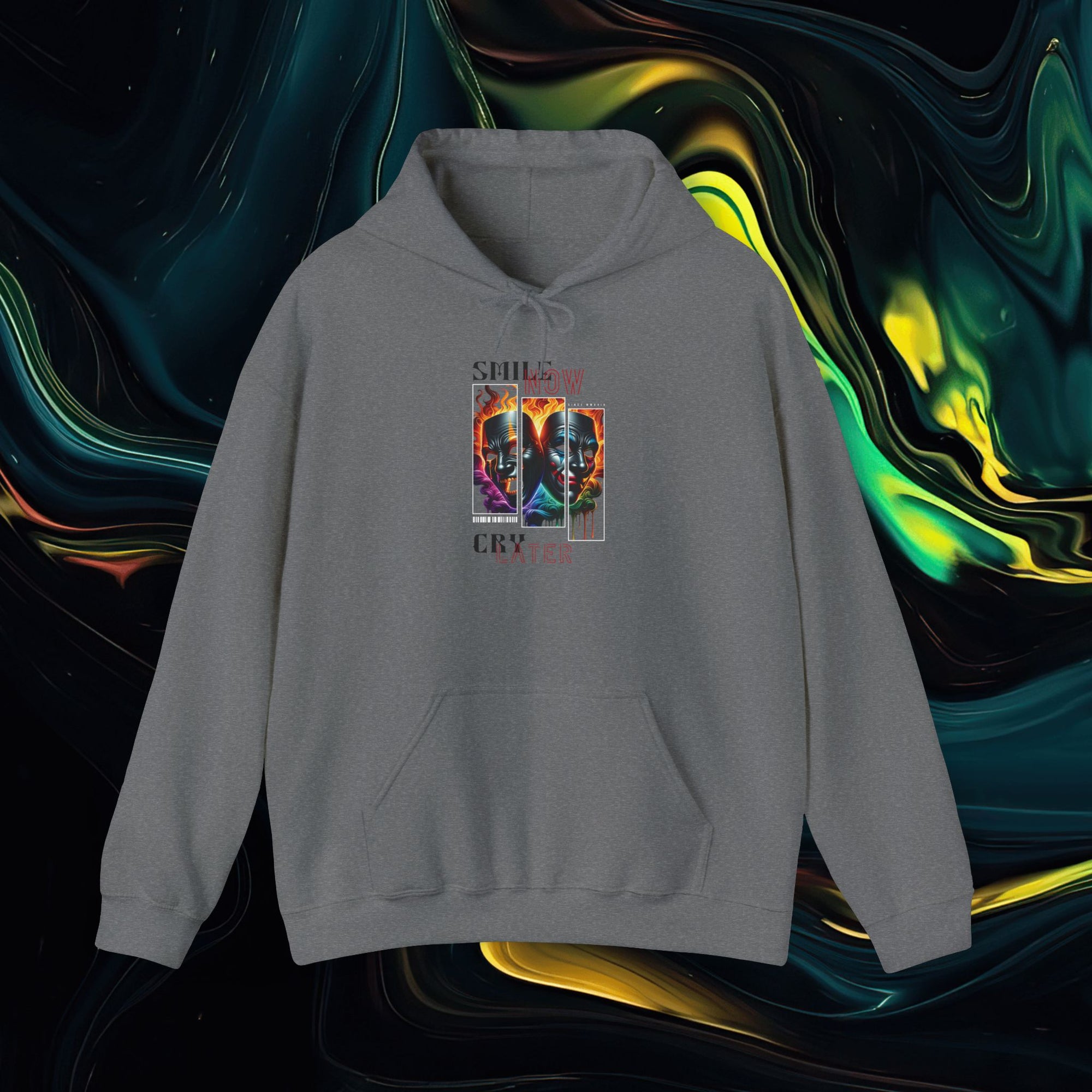 Smile Now Cry Later | Gildan 18500 | Unisex Heavy Blend™ Hooded Sweatshirt