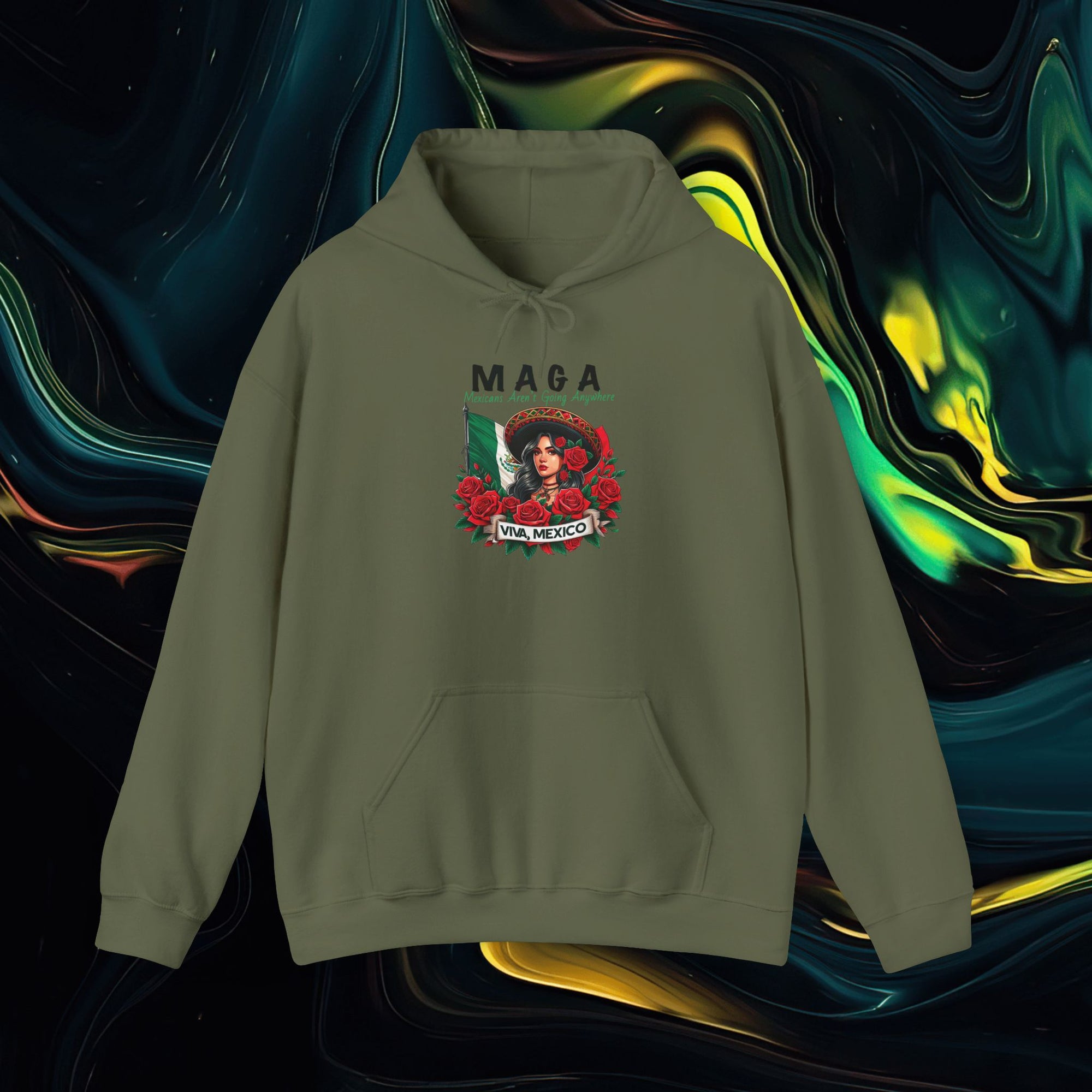 M.A.G.A. Viva Mexico | Gildan 18500 | Unisex Heavy Blend™ Hooded Sweatshirt