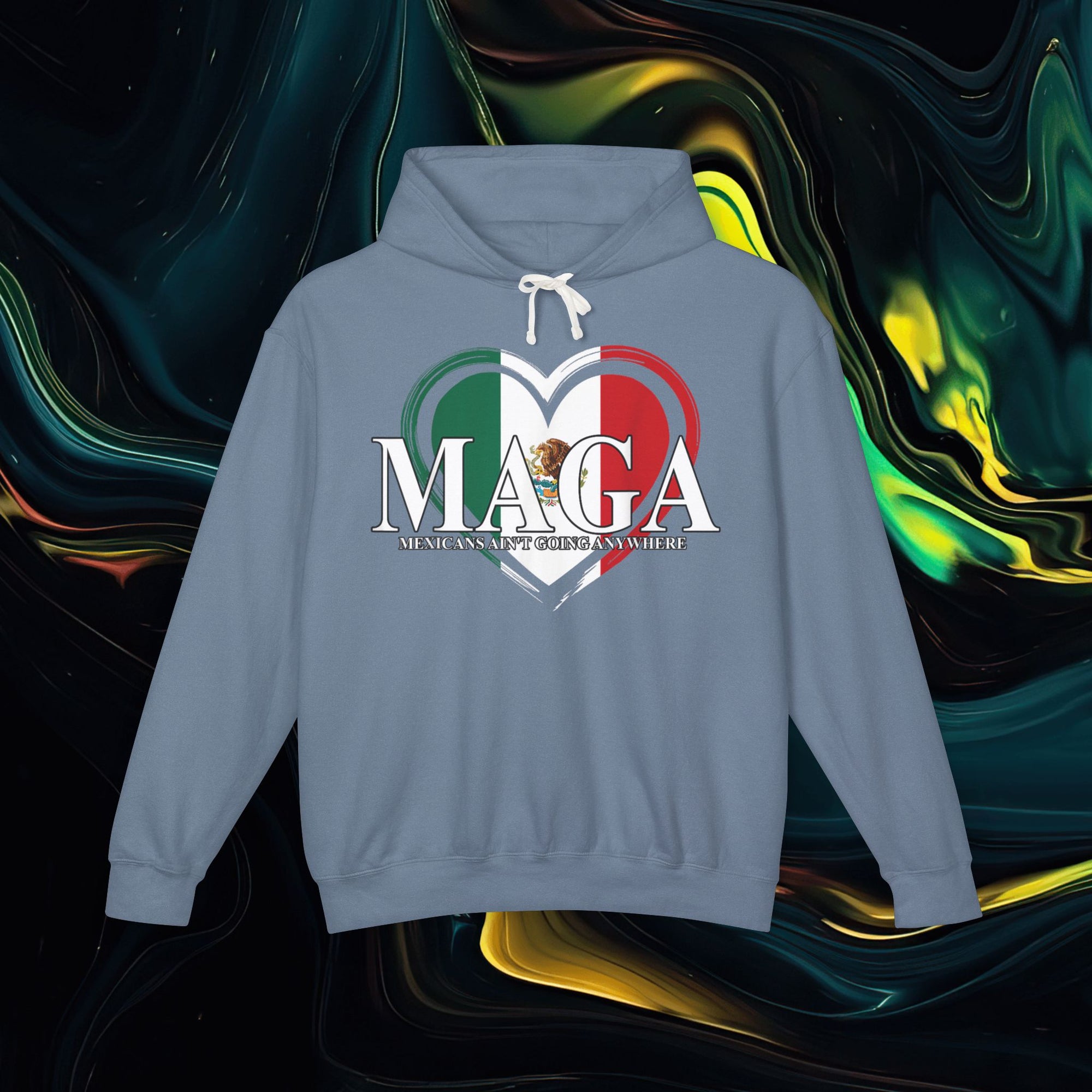 M.A.G.A. &lt;3 | Comfort Colors 1467 | Unisex Lightweight Hooded Sweatshirt