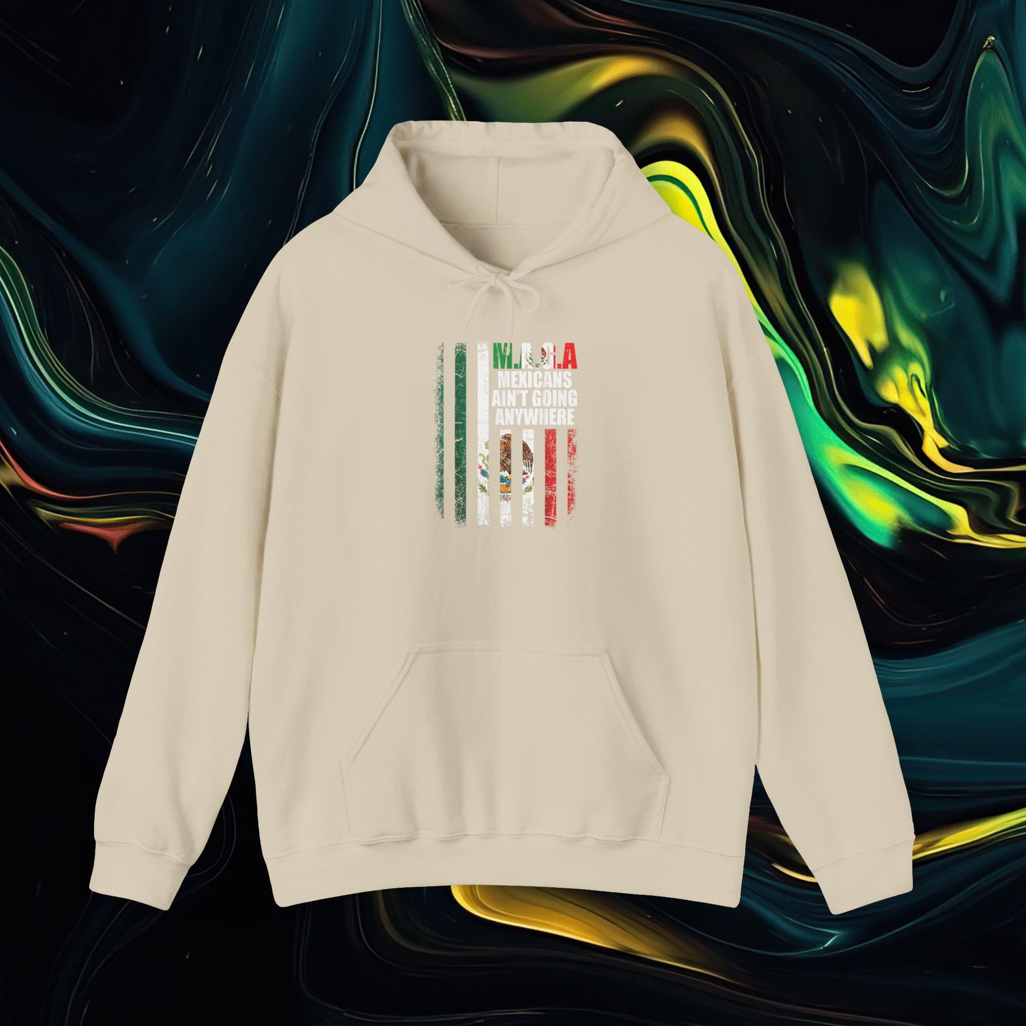 M.A.G.A. Mexican/American Flag | Gildan 18500 | Unisex Heavy Blend™ Hooded Sweatshirt