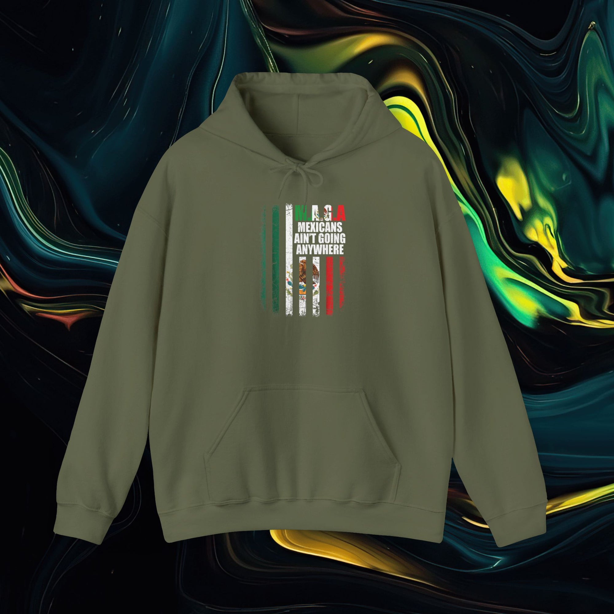M.A.G.A. Mexican/American Flag | Gildan 18500 | Unisex Heavy Blend™ Hooded Sweatshirt