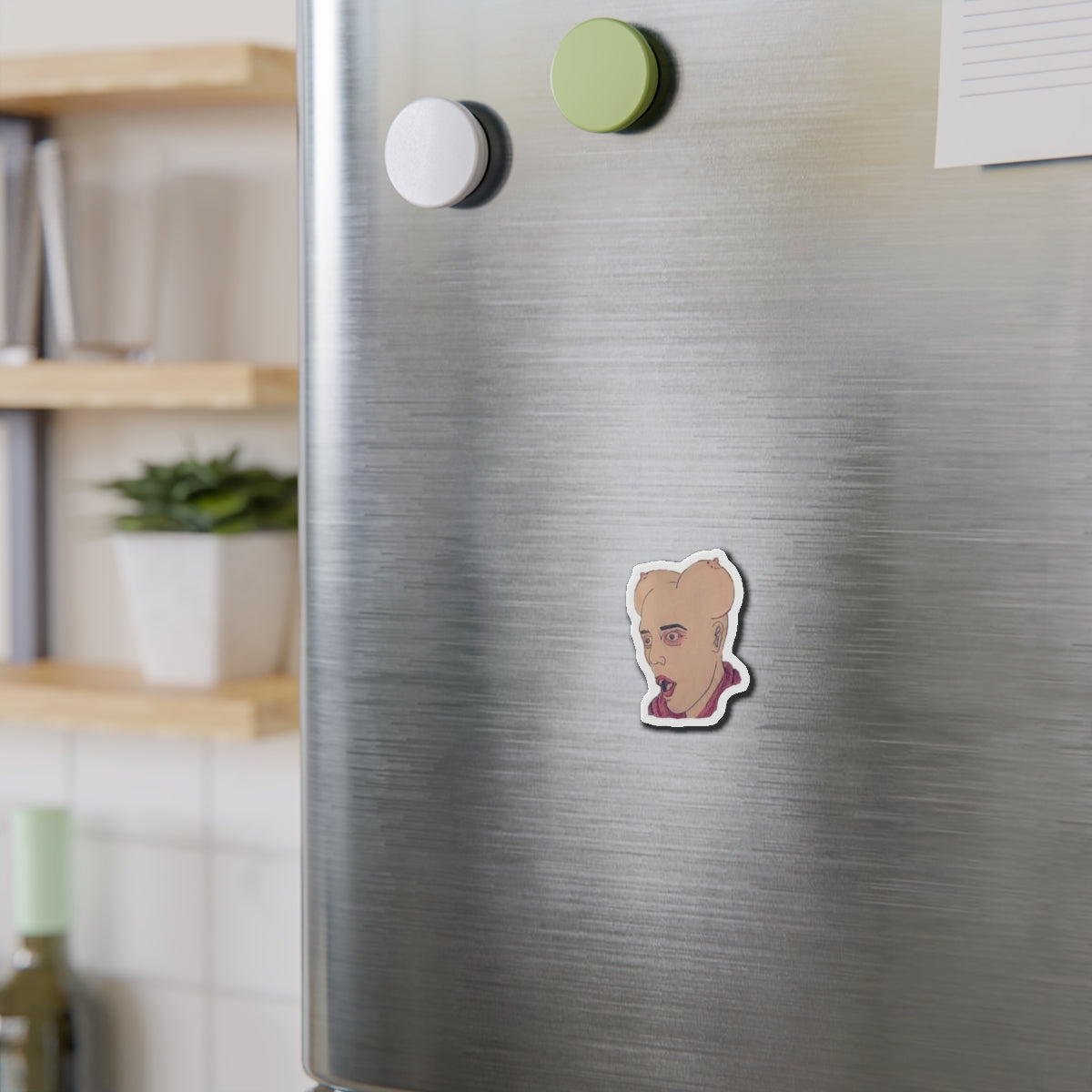 Tit Head | Die-Cut Magnet | Perfect for Wrestling Fans &amp; Collectors