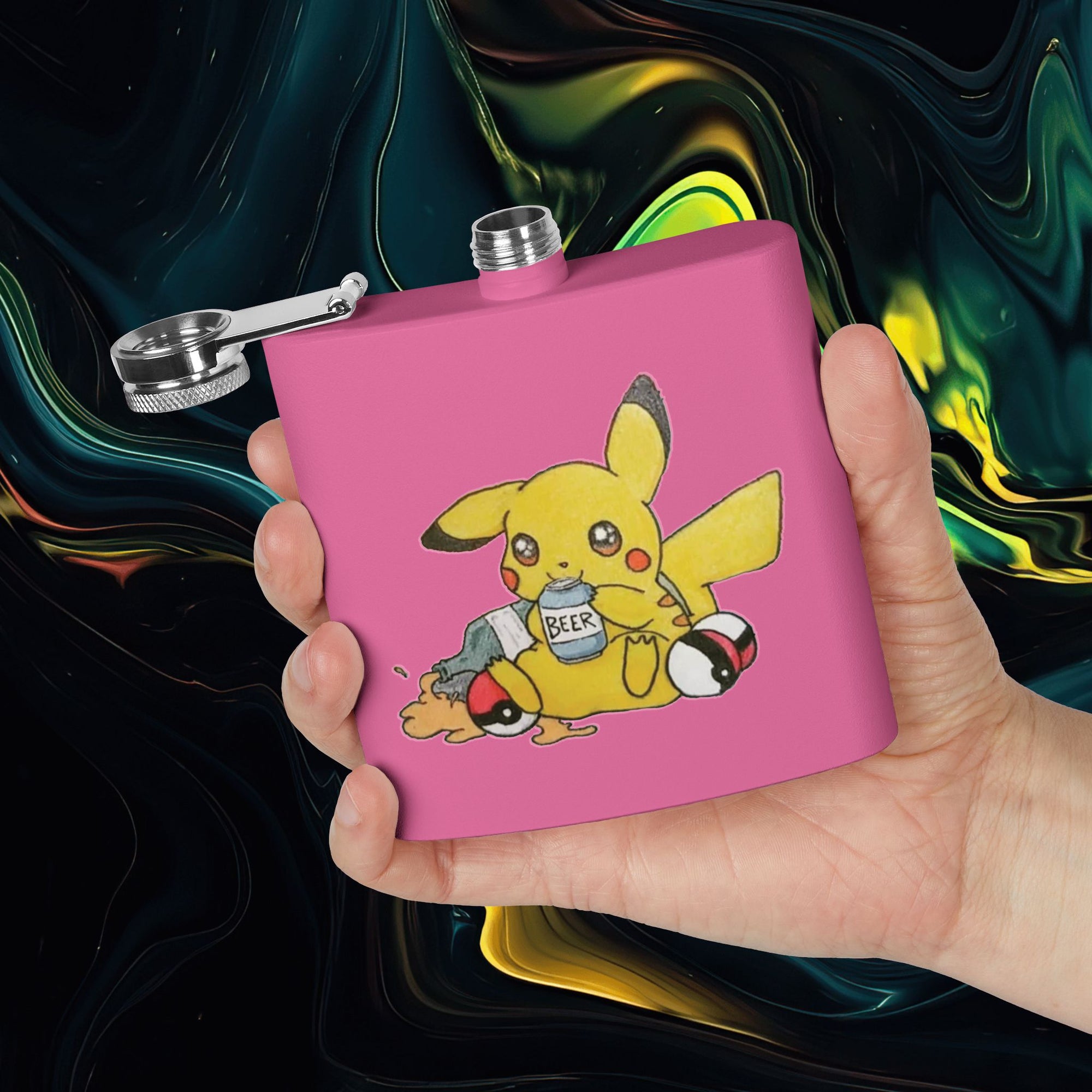 Pika | Stainless Steel Flask - 6oz Hip Flask for Parties &amp; Celebrations