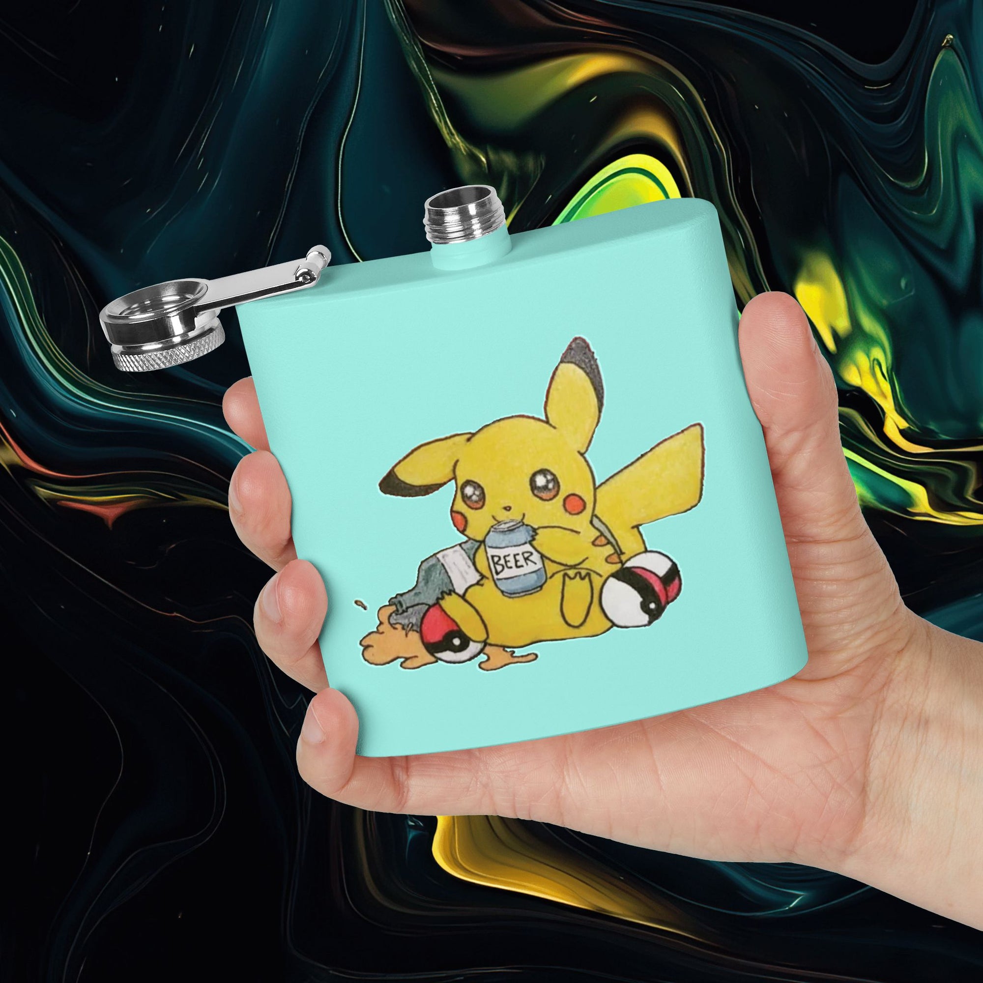 Pika | Stainless Steel Flask - 6oz Hip Flask for Parties &amp; Celebrations