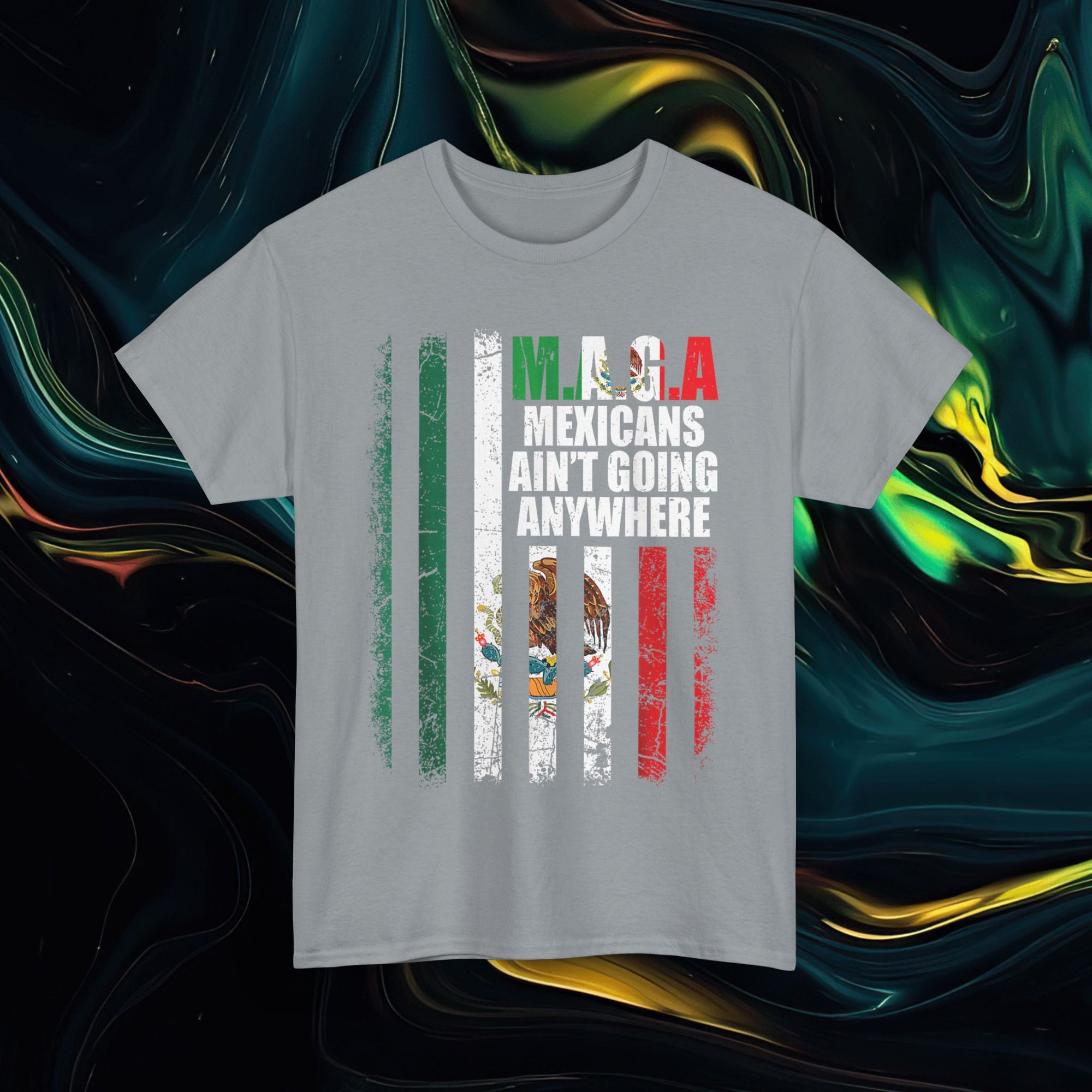 M.A.G.A. Mexican/American Flag | Gildan 5000 | Unisex Heavy Cotton Tee