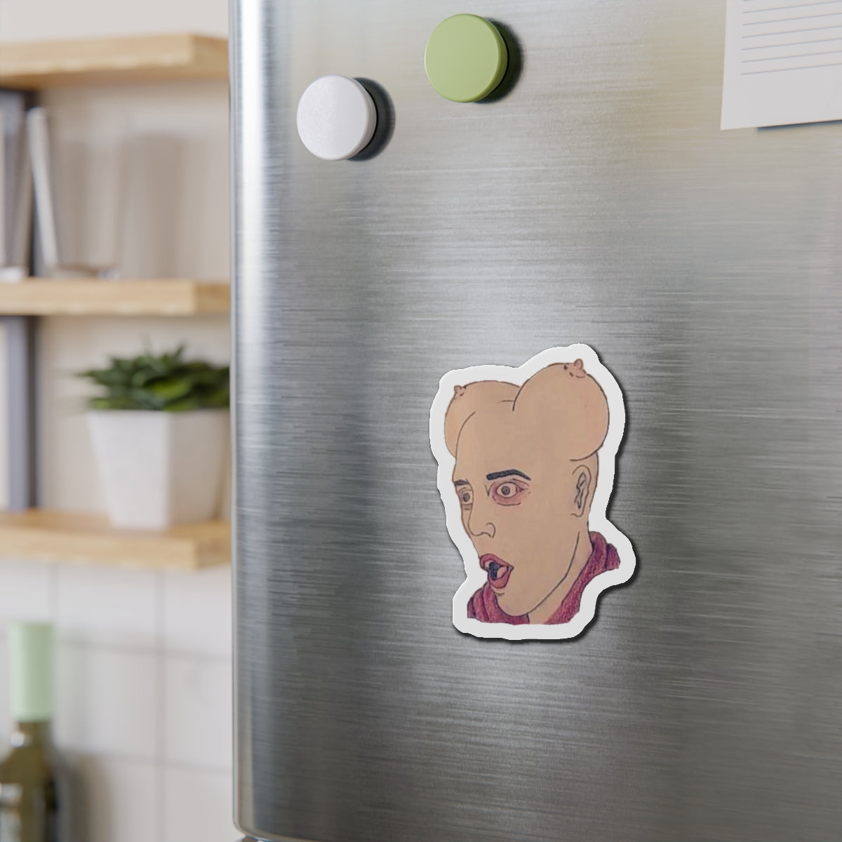 Tit Head | Die-Cut Magnet | Perfect for Wrestling Fans &amp; Collectors