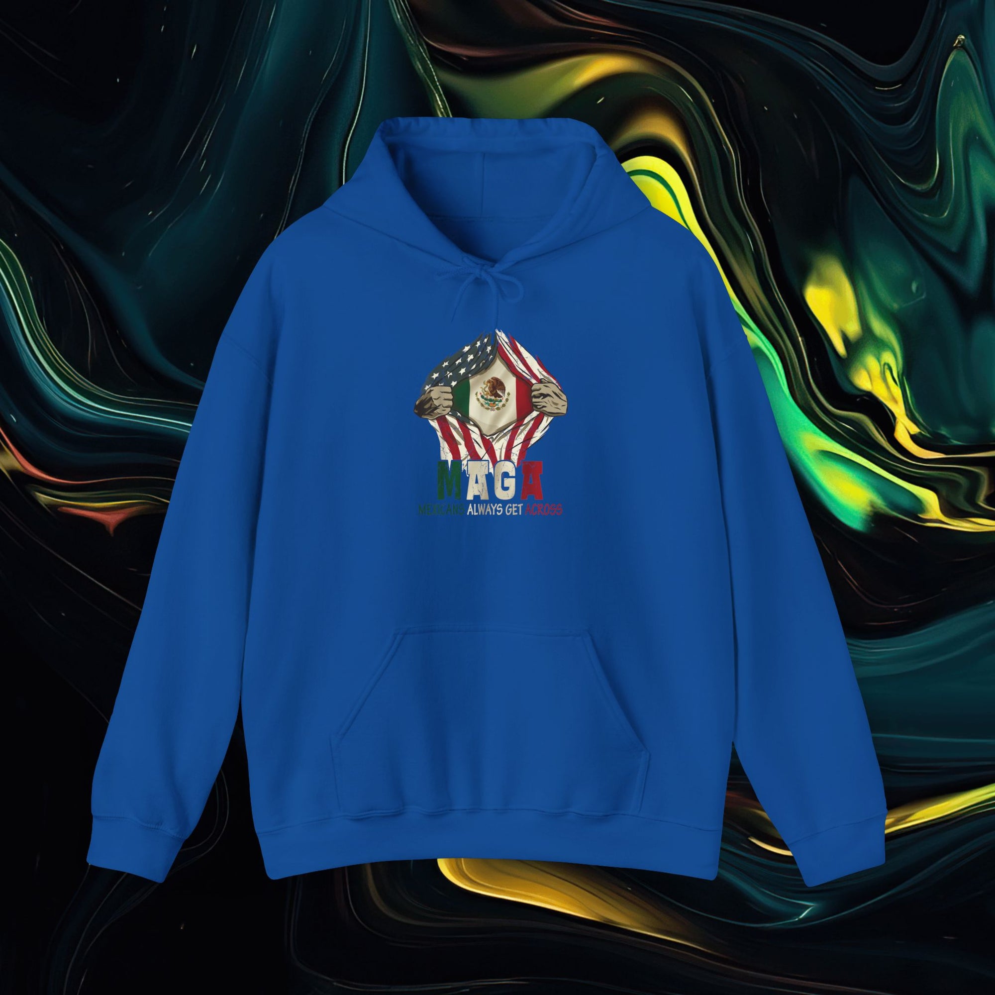 M.A.G.A. Always Get Across | Gildan 18500 | Unisex Heavy Blend™ Hooded Sweatshirt