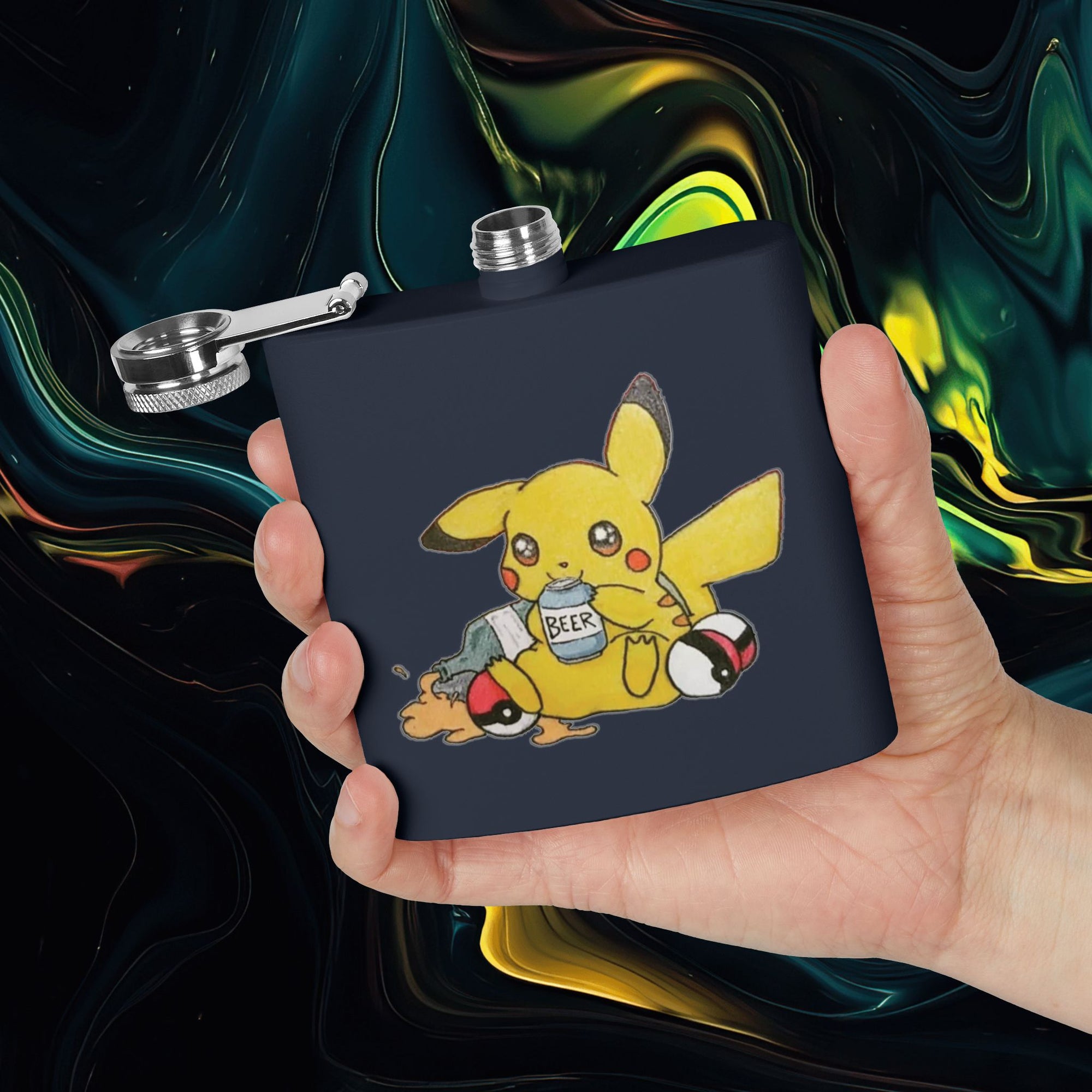 Pika | Stainless Steel Flask - 6oz Hip Flask for Parties &amp; Celebrations