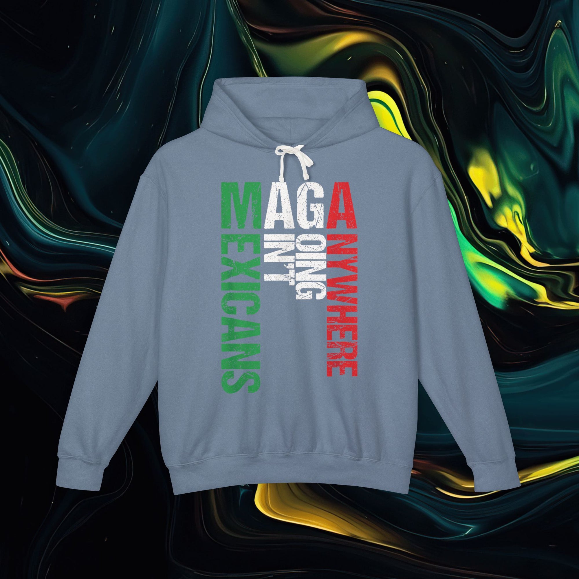 M.A.G.A. Vertical | Comfort Colors 1467 | Unisex Lightweight Hooded Sweatshirt
