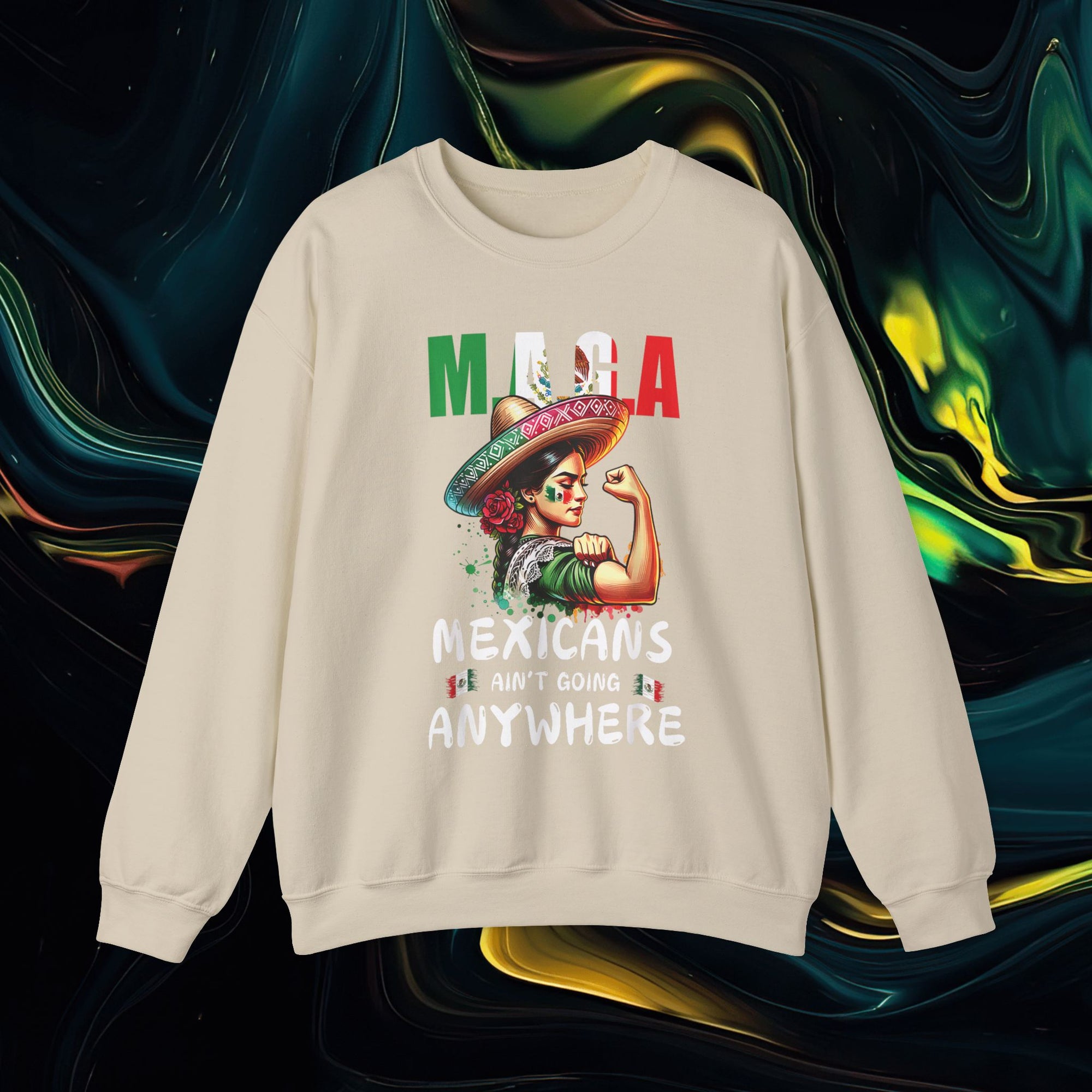 M.A.G.A. Fuerza | Gildan 18000 | Unisex Heavy Blend™ Crewneck Sweatshirt