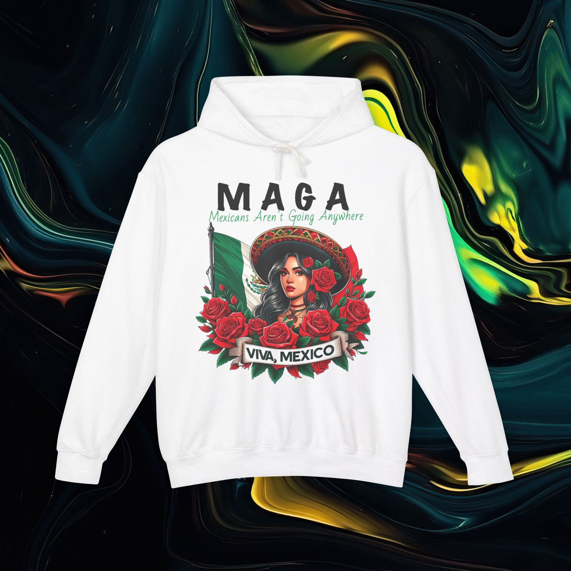 M.A.G.A. Viva Mexico | Comfort Colors 1467 | Unisex Lightweight Hooded Sweatshirt