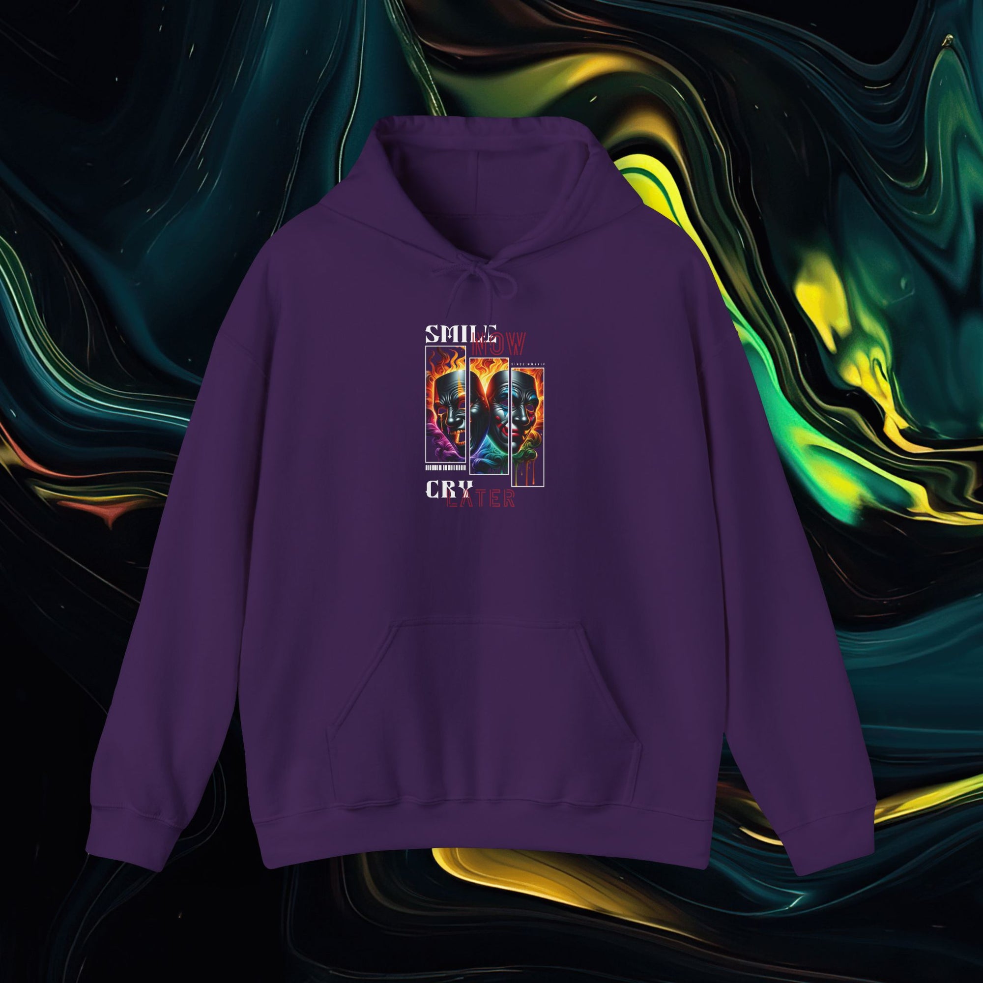 Smile Now Cry Later | Gildan 18500 | Unisex Heavy Blend™ Hooded Sweatshirt