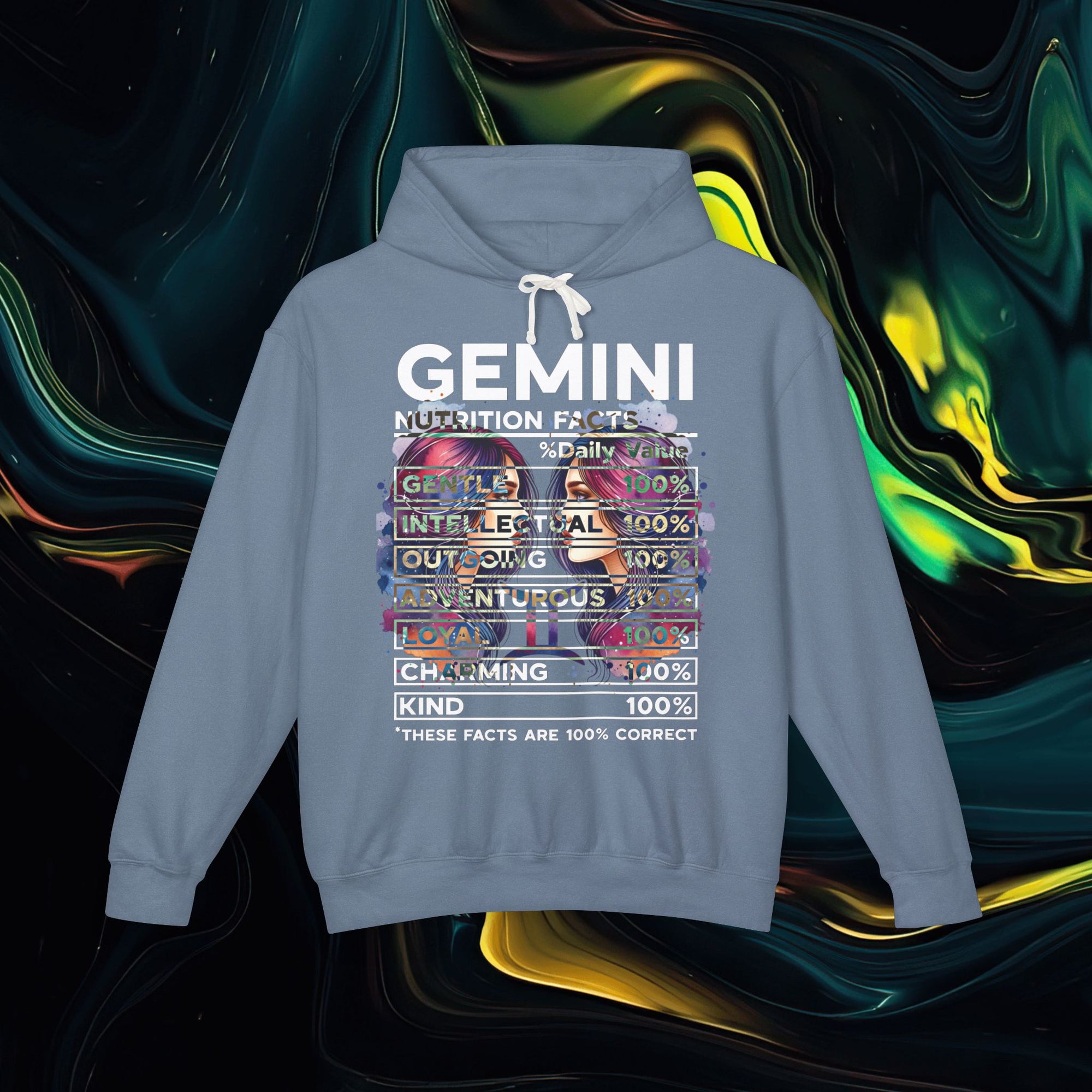Gemini | Comfort Colors 1467 | Unisex Lightweight Hooded Sweatshirt