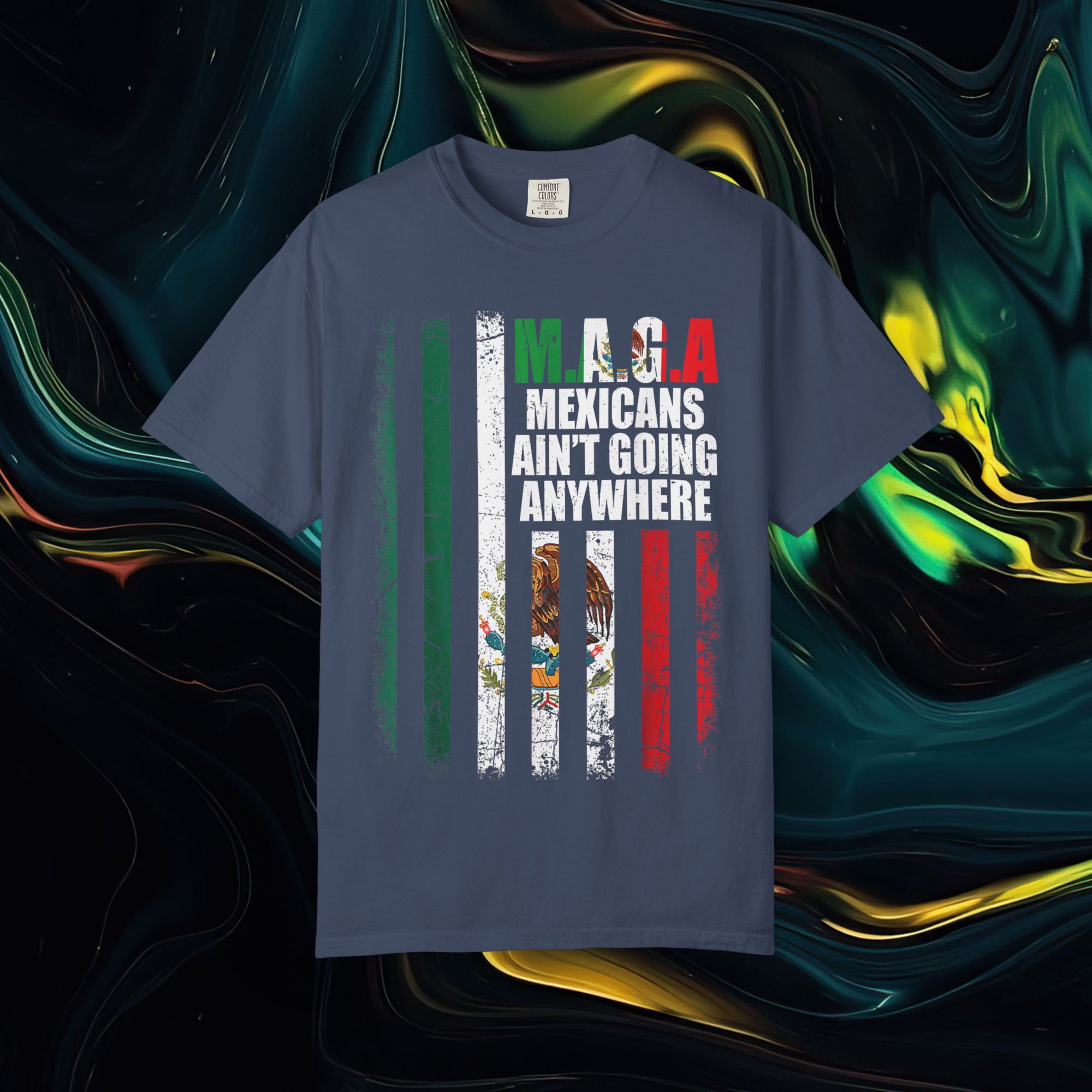M.A.G.A. Mexican/American Flag | Comfort Colors C1717 | Unisex Garment-Dyed T-shirt