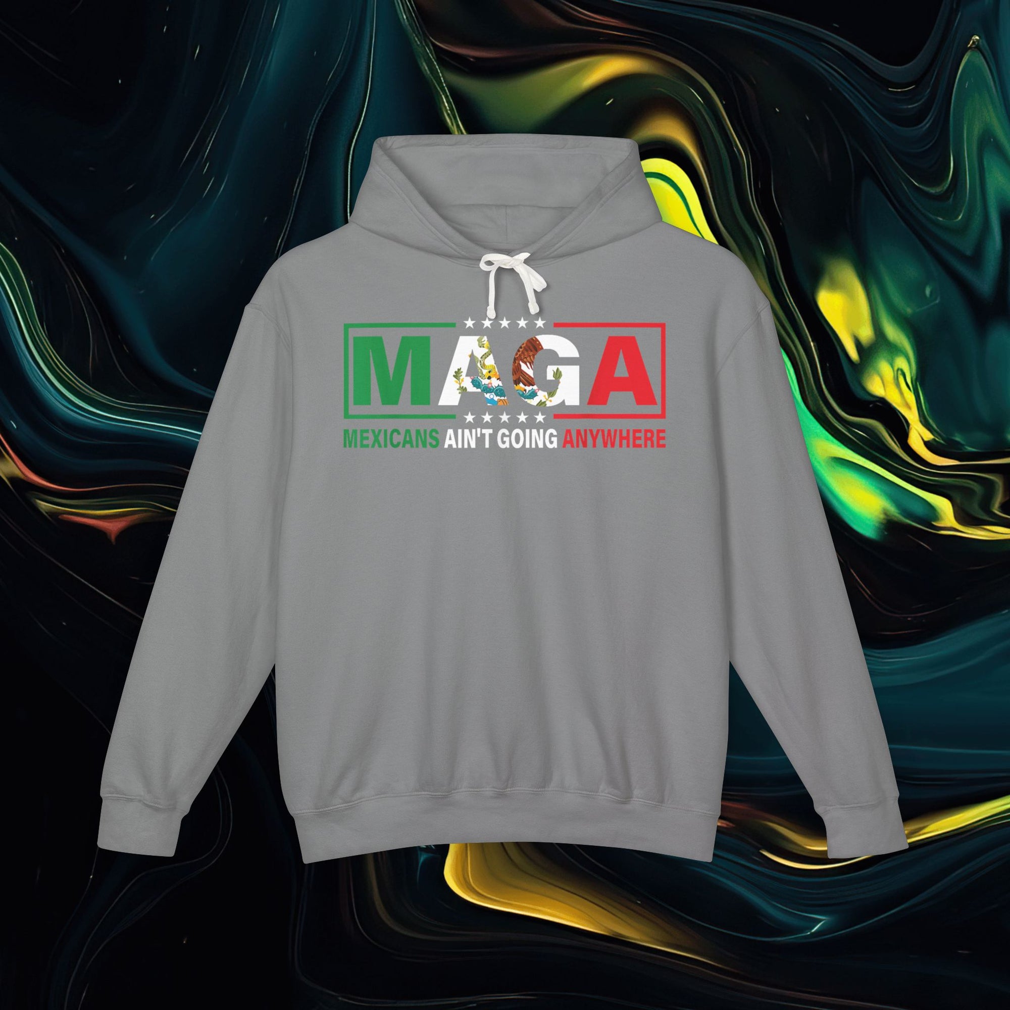 M.A.G.A. Political Sign | Comfort Colors 1467 | Unisex Lightweight Hooded Sweatshirt