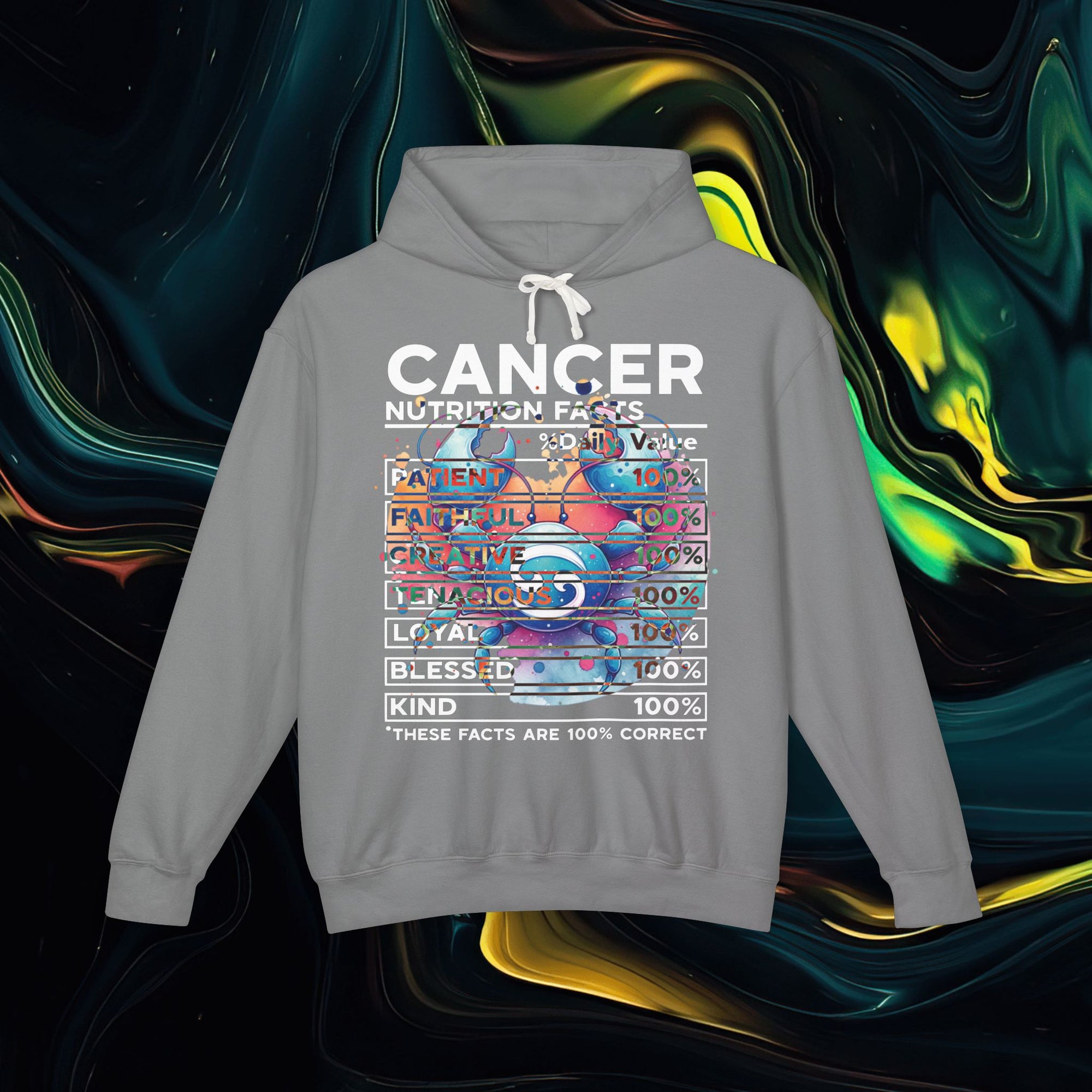 Cancer | Comfort Colors 1467 | Unisex Lightweight Hooded Sweatshirt