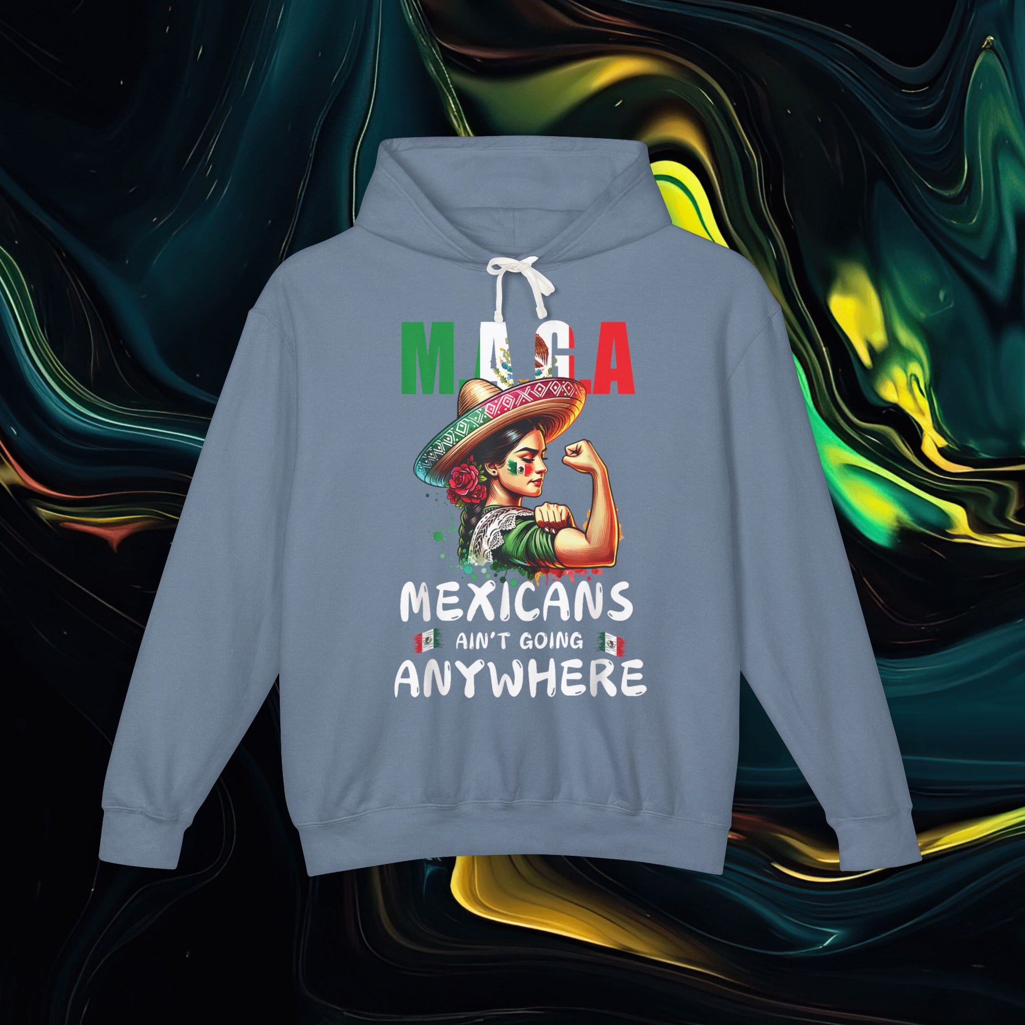 M.A.G.A. Fuerza | Comfort Colors 1467 | Unisex Lightweight Hooded Sweatshirt