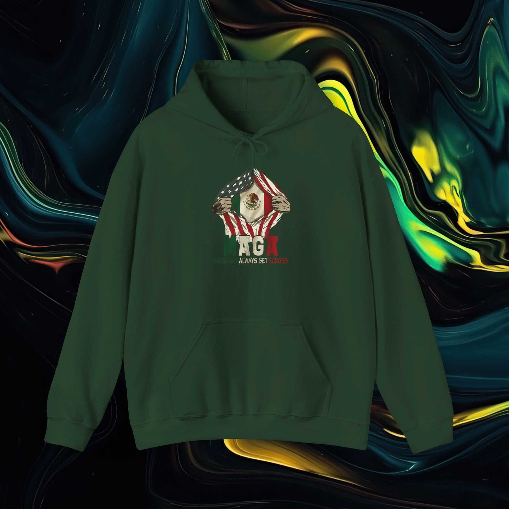 M.A.G.A. Always Get Across | Gildan 18500 | Unisex Heavy Blend™ Hooded Sweatshirt